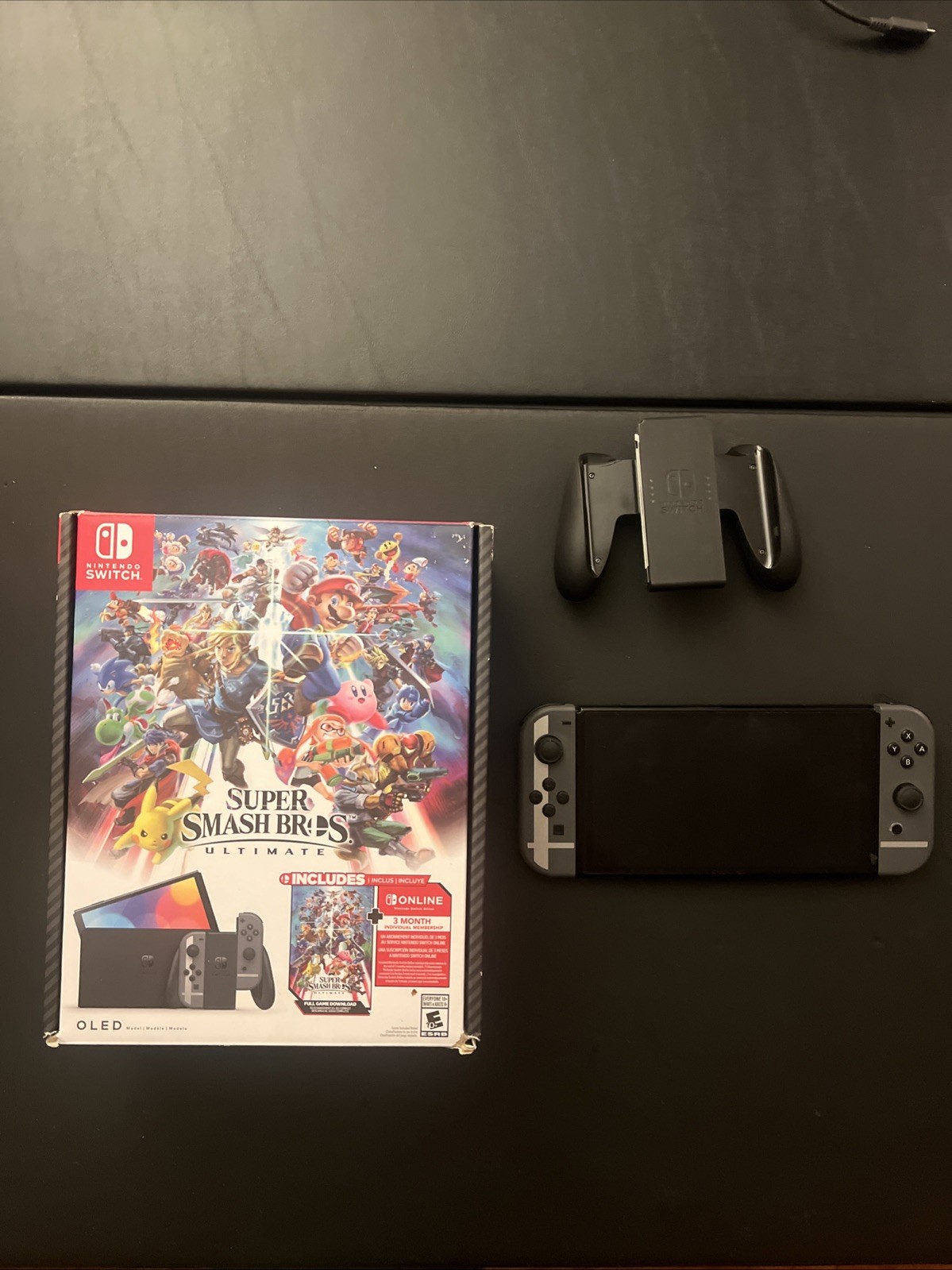 CIB Completete Super Smash Bros. Nintendo Switch OLED Console! Tested & Works!