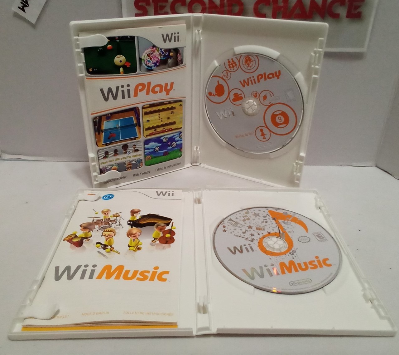 Wii Play with Wii Music Games Bundle (Wii, 2007) Complete Tested – Free Ship