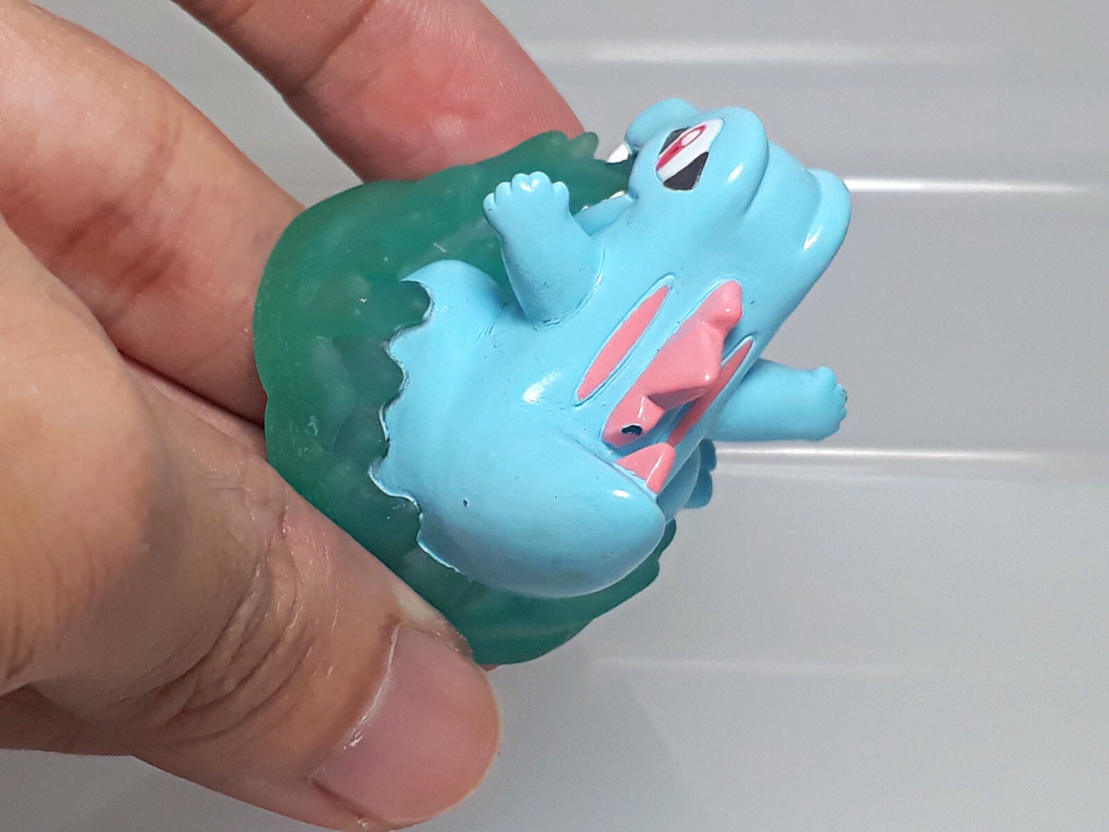 Pokemon Tomy Chara Bottlin Figure Set (9) Groudon Bulbasaur Totodile 1.5-2.4in