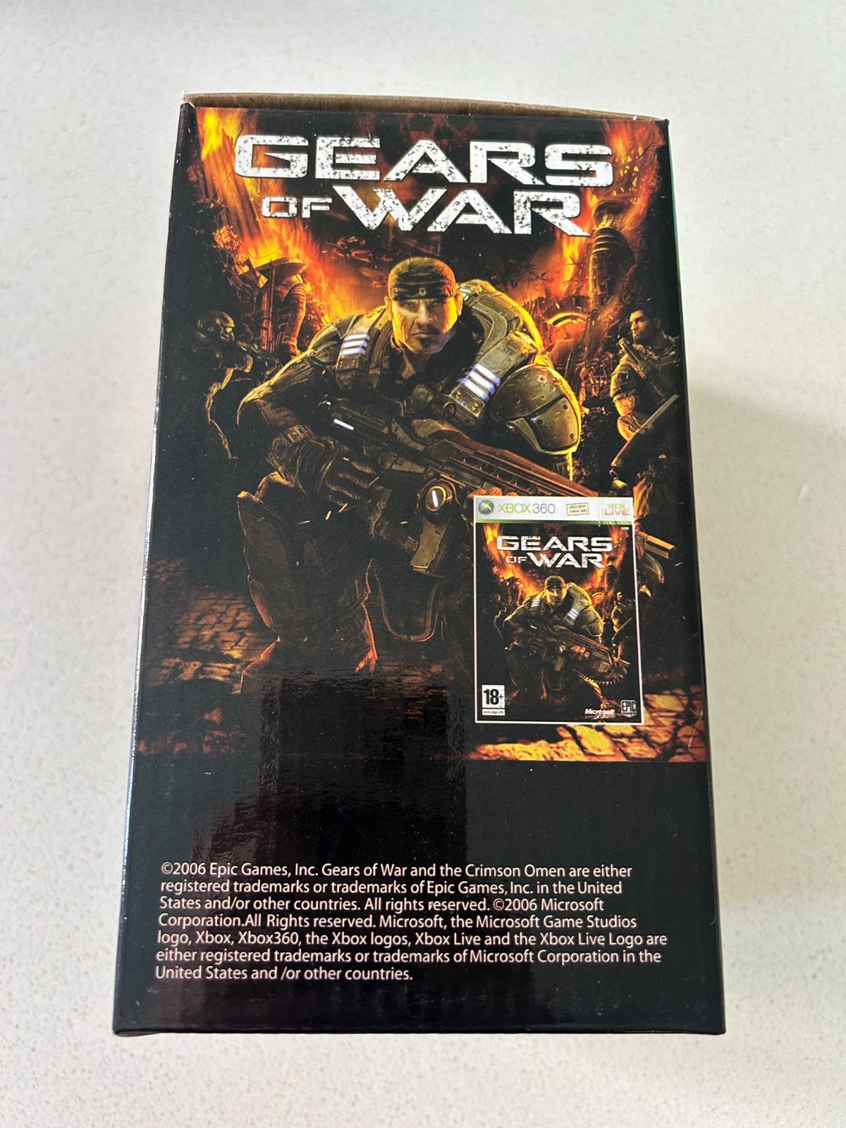 Gears Of War UK exclusive Marcus Fenix Statue Limited Ed. #203 Original Box