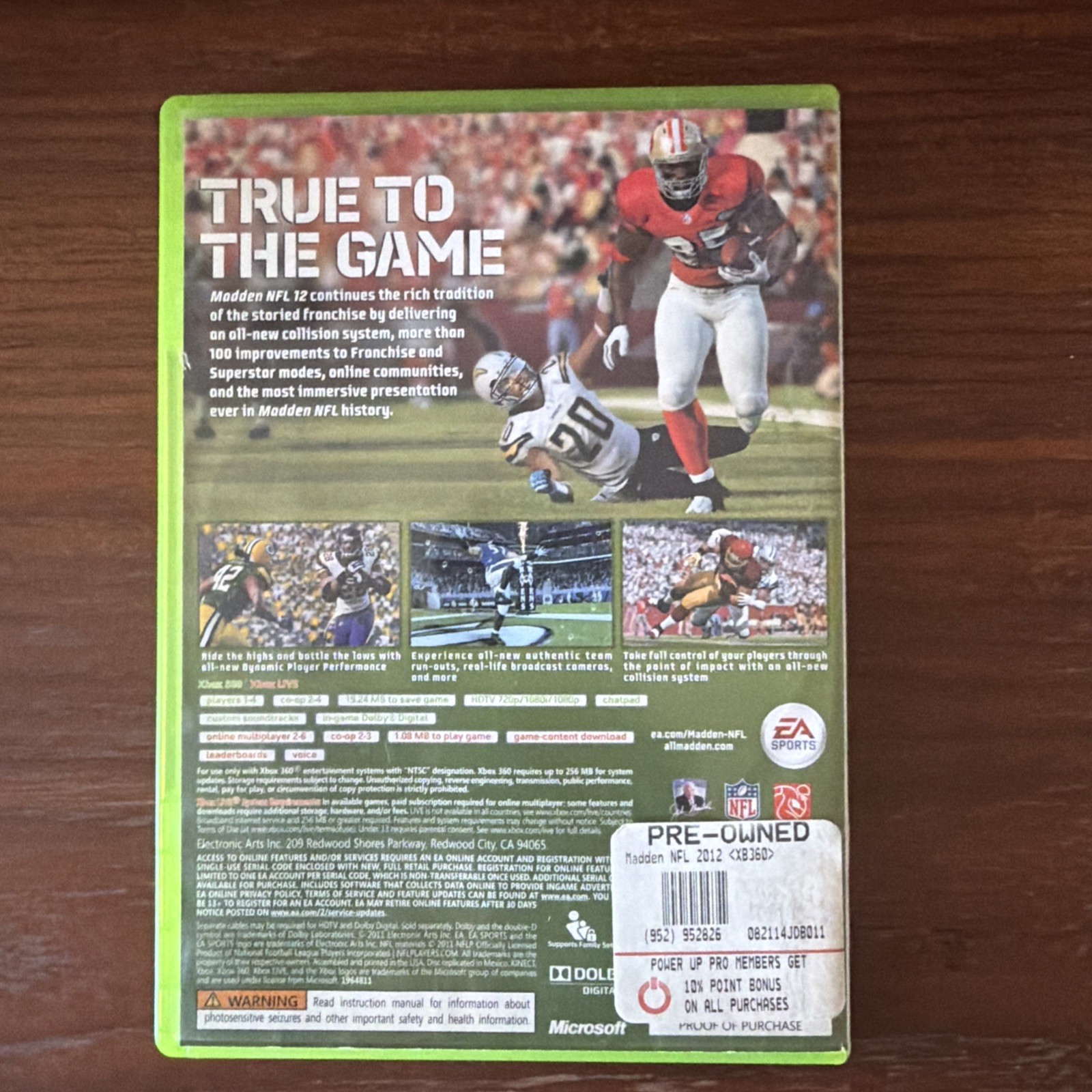Madden NFL 12 (Xbox 360) CIB COMPLETE & TESTED