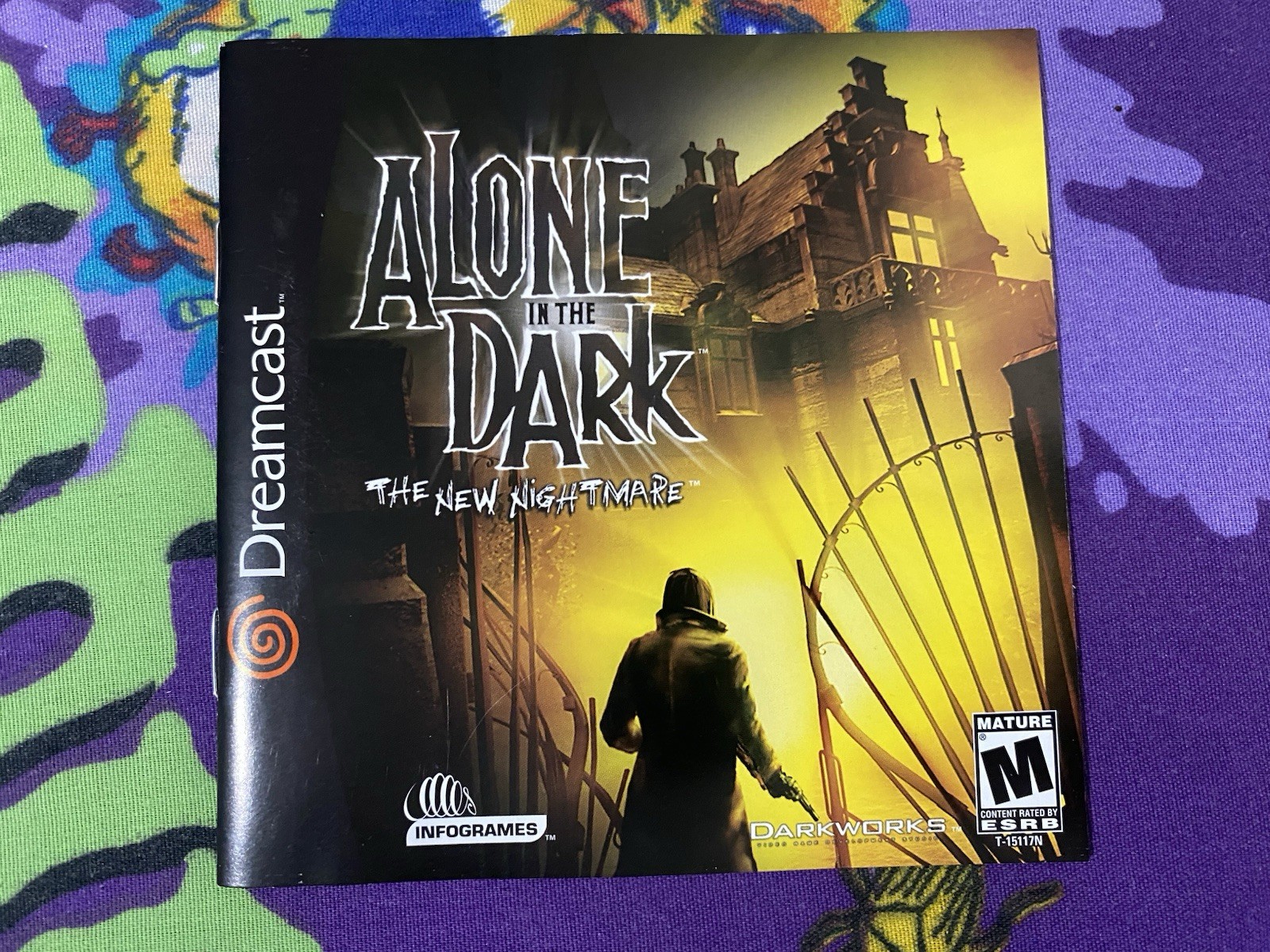 Alone in the Dark: The New Nightmare (Sega Dreamcast, 2001) w/Manual