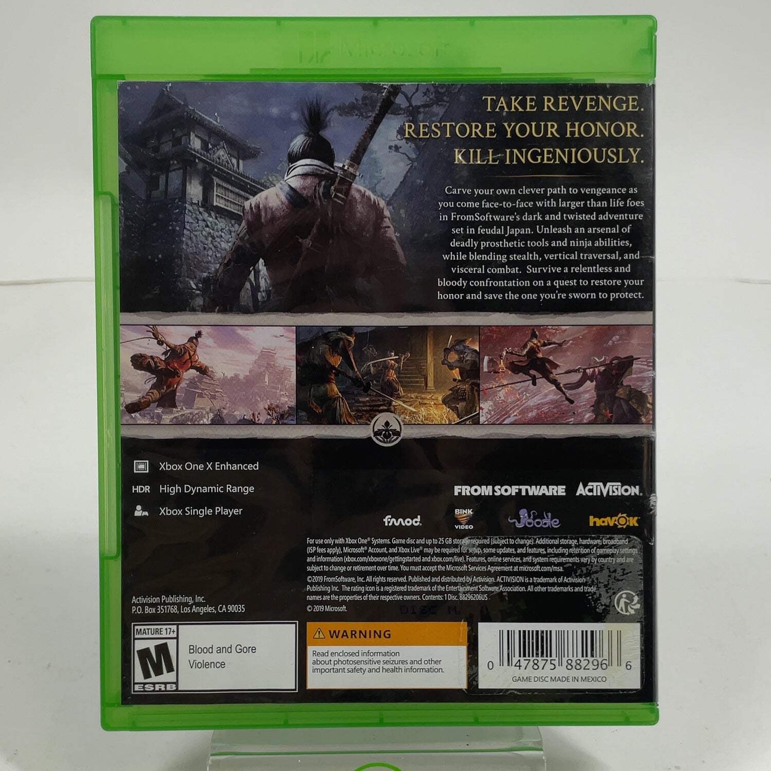 Sekiro: Shadows Die Twice (Microsoft Xbox One, 2019)