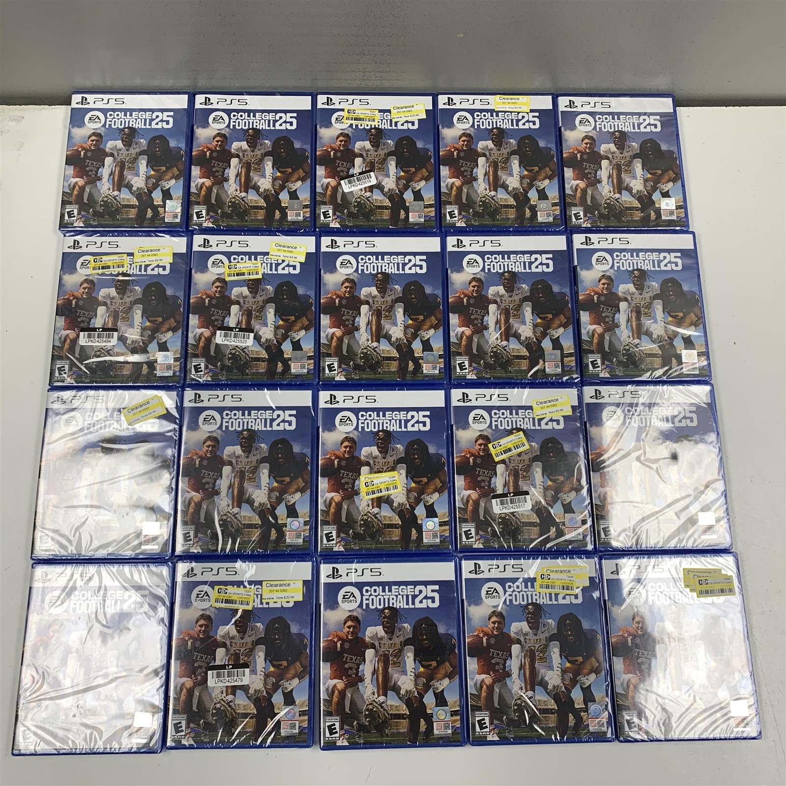 Lot 20 EA Sports College Football 25 PS5 Brand New Sealed Bulk Wholesale