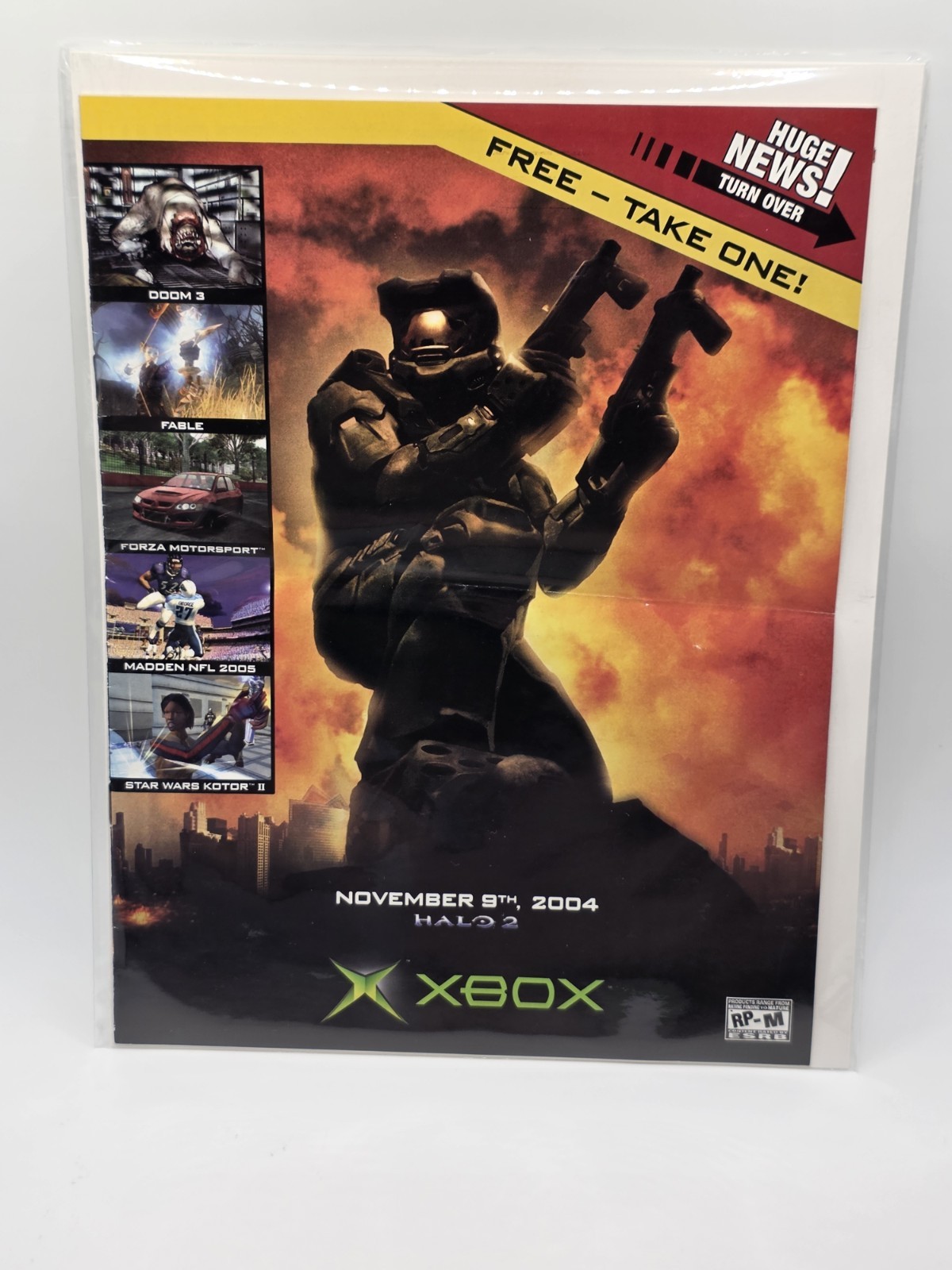 2004 Xbox Spring Guide Halo 2 Promo Brochure Booklet FREE Take One Rare 10.5×8