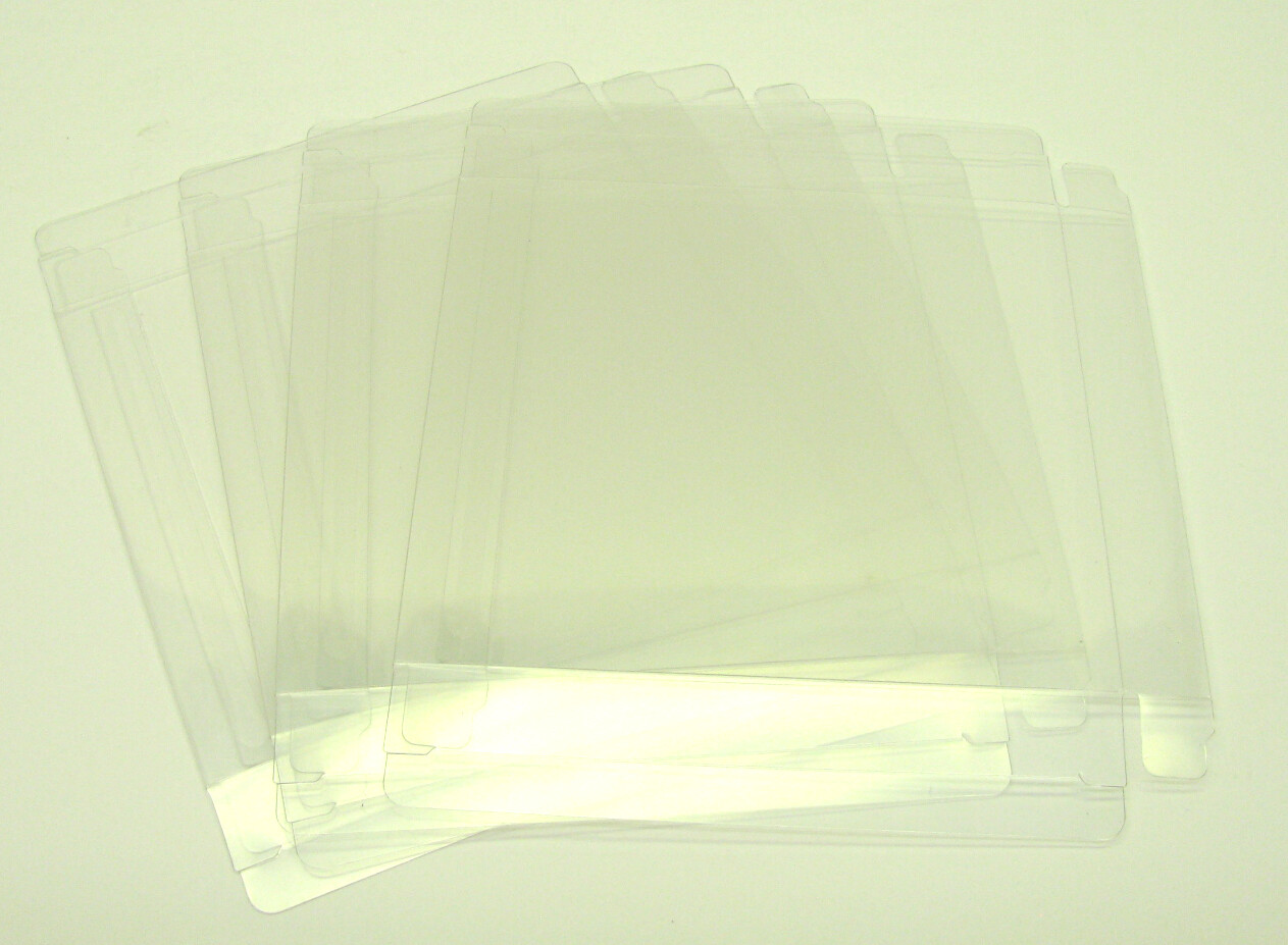 10x NINTENDO DS CIB GAME BOX -CLEAR PLASTIC PROTECTIVE BOX PROTECTOR SLEEVE CASE