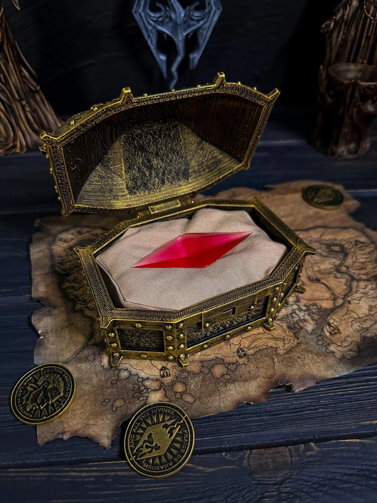 Skyrim Stone of Barenziah, Collector’s Chest & Stone, Elder Scrolls Gift