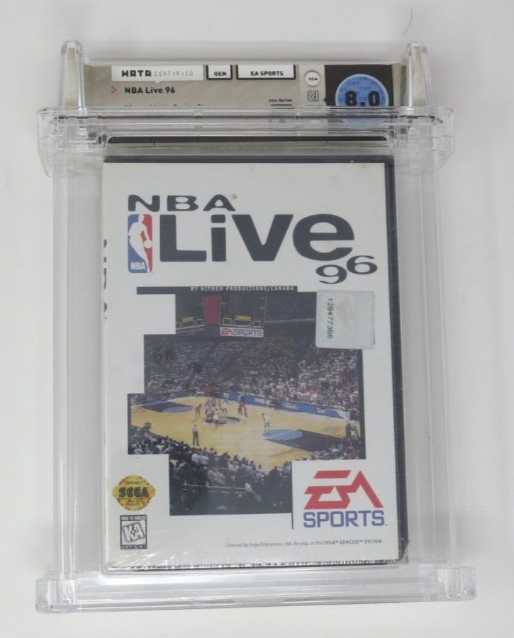 NBA Live ’96 Basketball Sega Genesis Factory Sealed Video Game Wata Graded 8.0 A