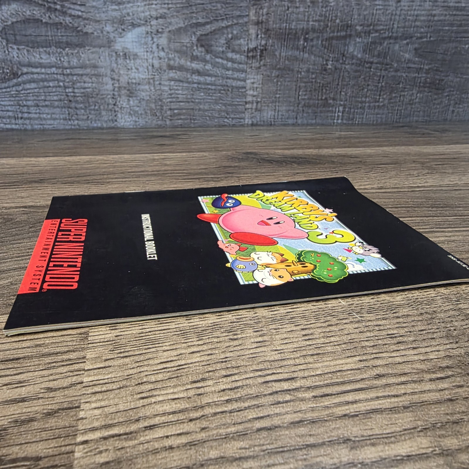 SNES Kirby’s Dream Land 3 Original Instructional Booklet – Very Nice Clean Rare