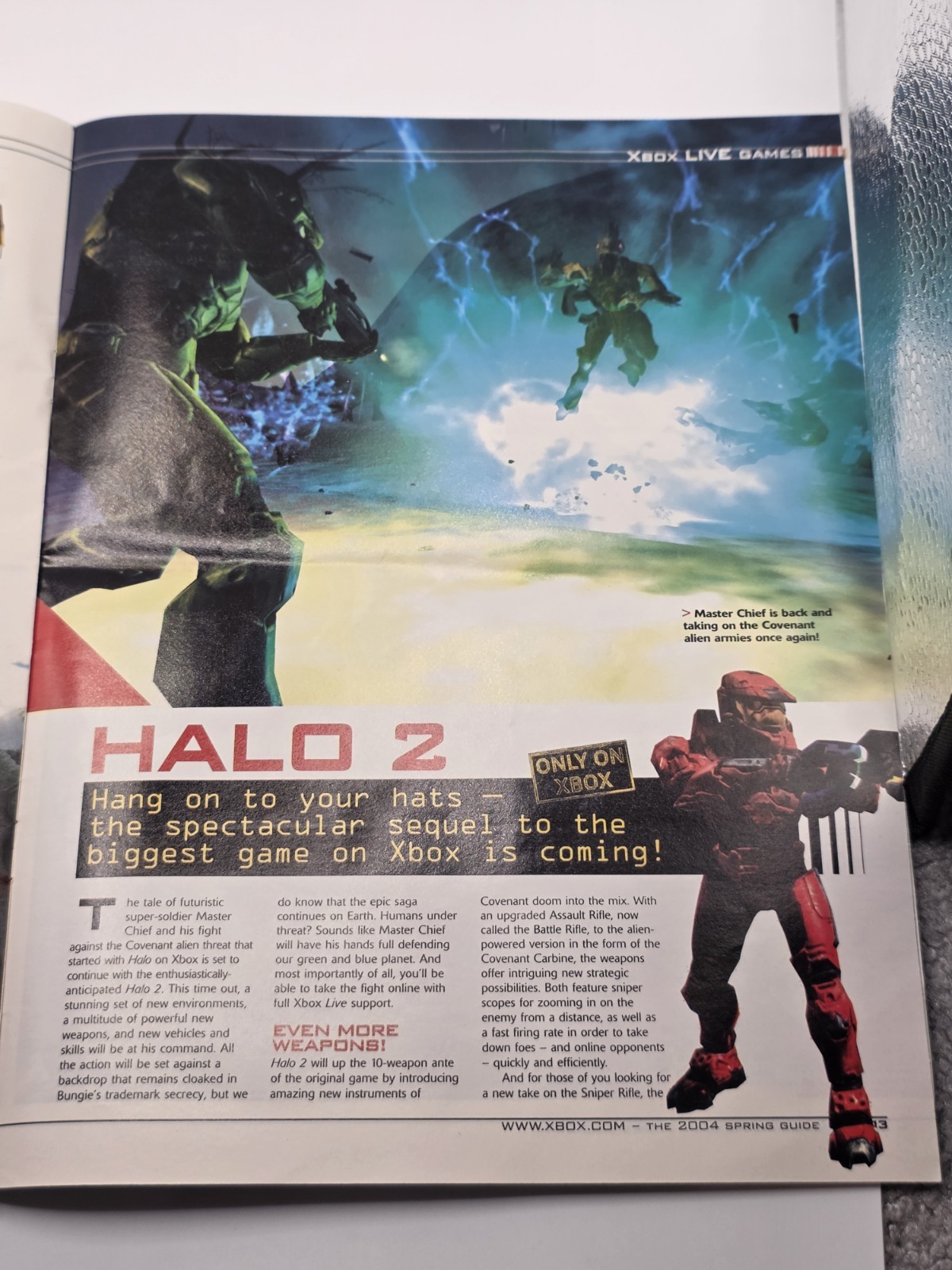 2004 Xbox Spring Guide Halo 2 Promo Brochure Booklet FREE Take One Rare 10.5×8