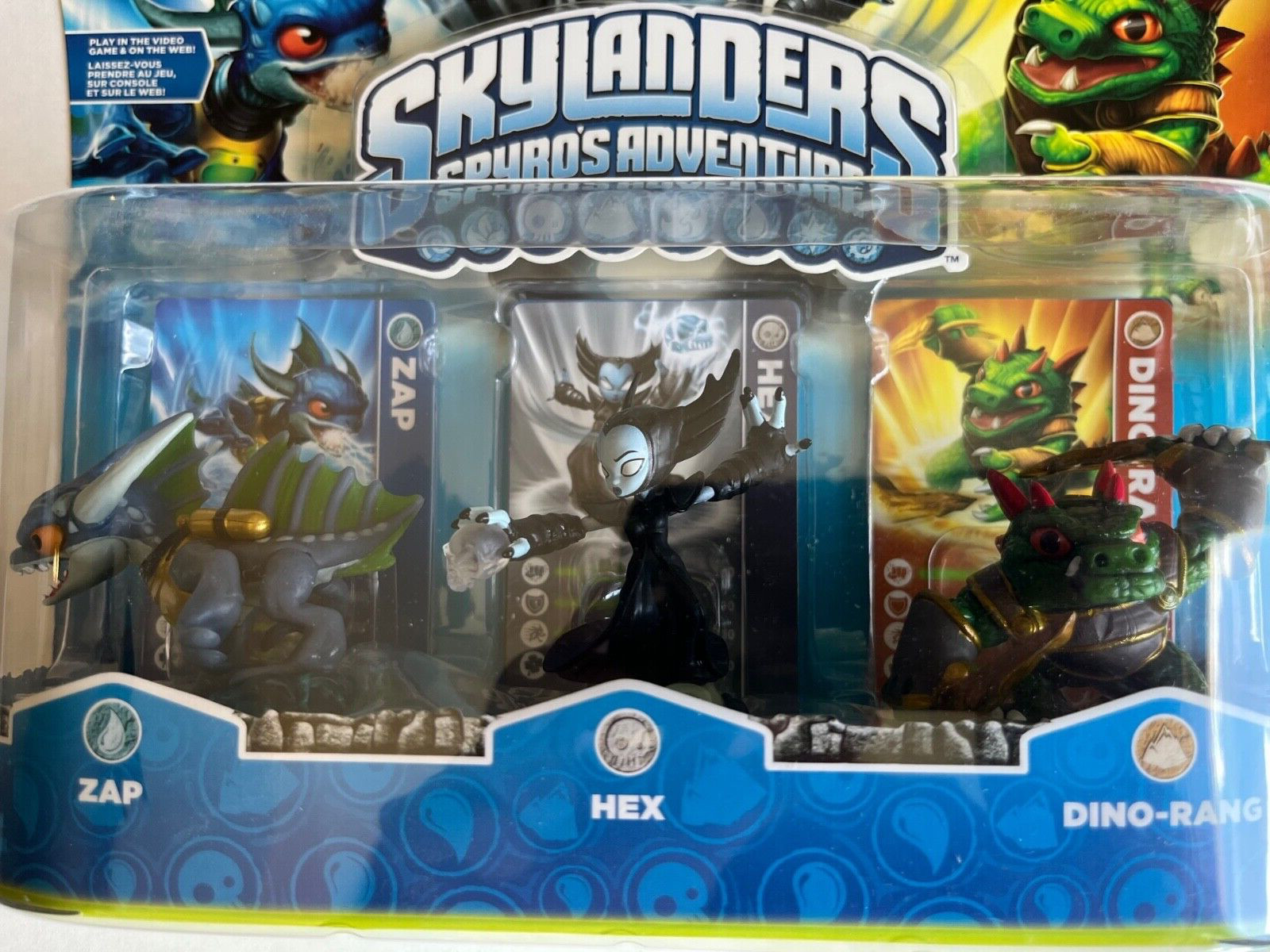 Skylanders Spyro’s Adventure Zap, Hex & Dino-Rang Triple Pack Activision New OOP