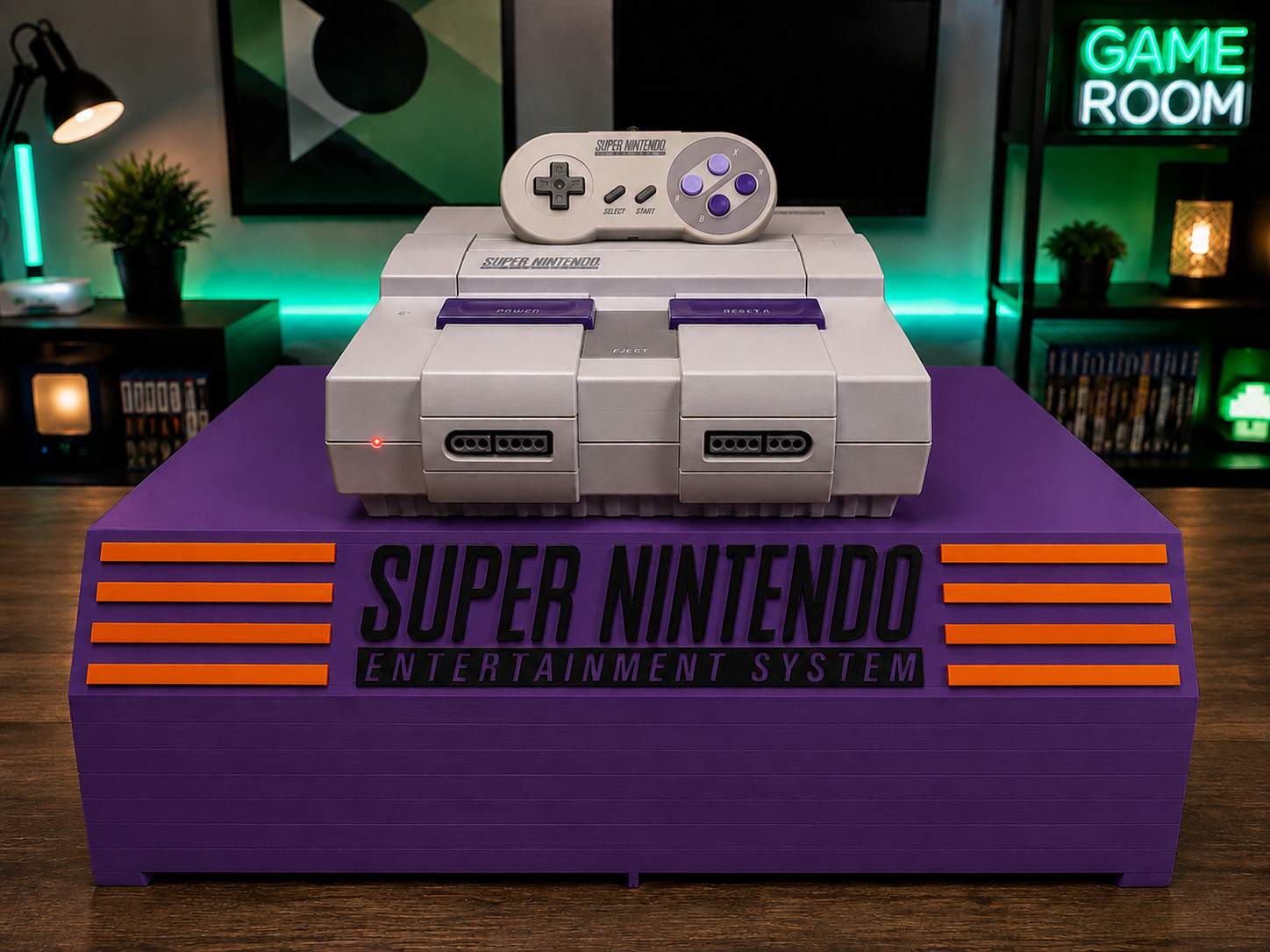SNES Cartridge Holder for 18 Games Cartridges | Personalized Colors