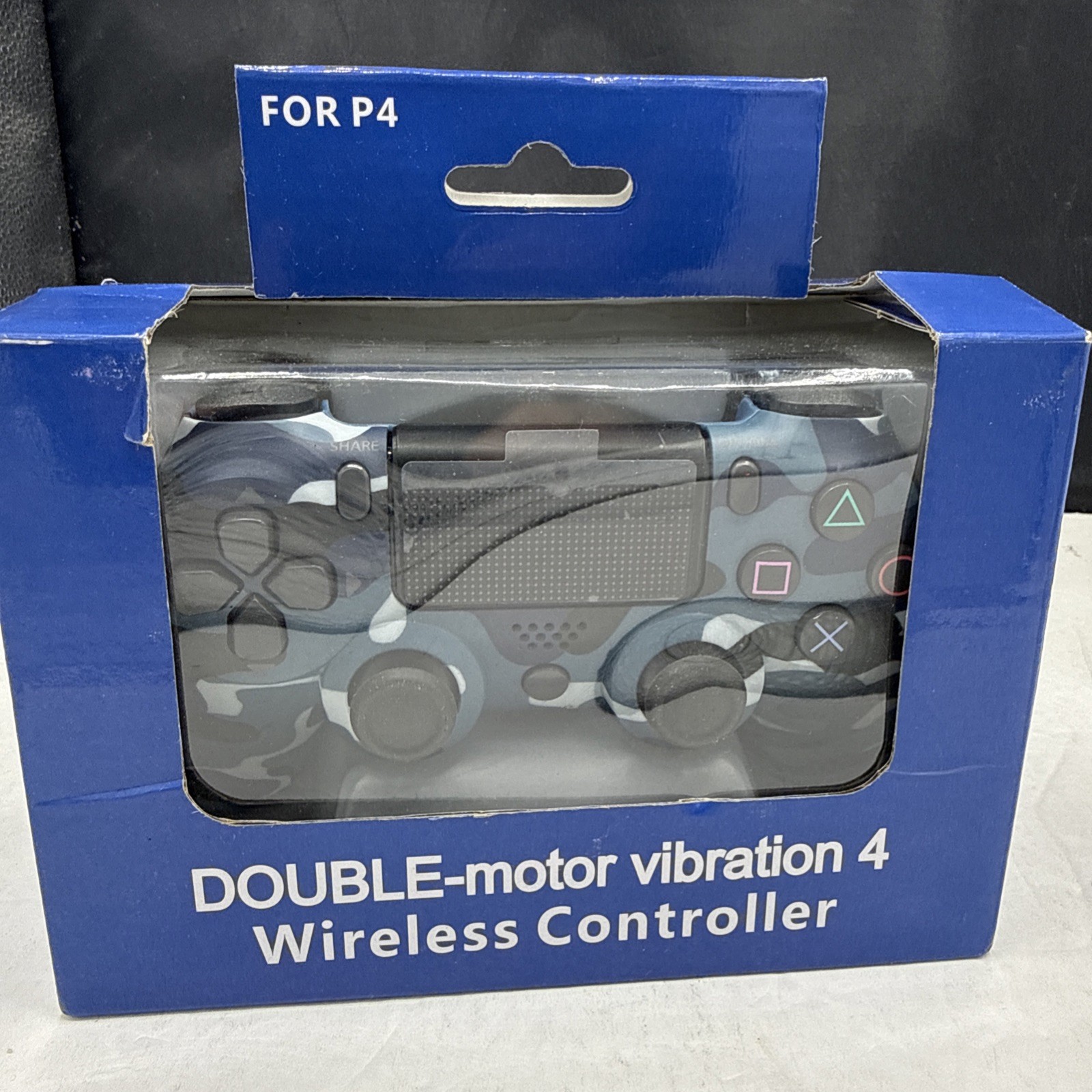 Playstation 4 Double Motor Vibration 4 Wireless Controller Blue Comoflauge PS4