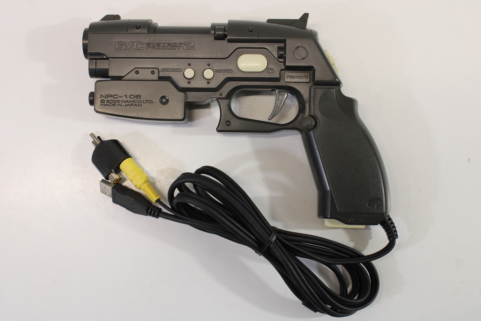 Namco NPC-106 GunCon 2 Light Gun Controller PS Playstation 2 PS2 Black Japan