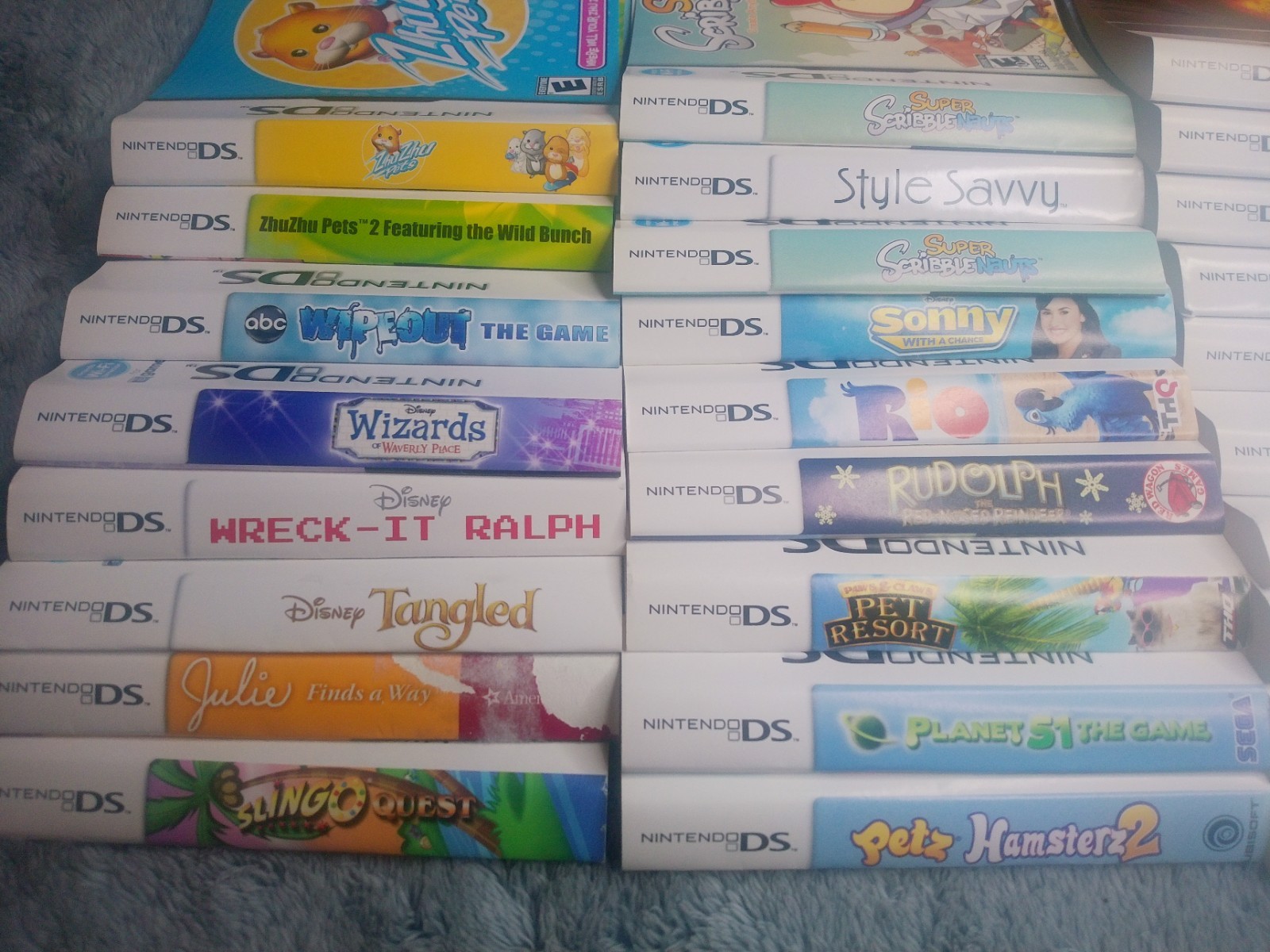 Lot of 38 Nintendo DS Cover Art Inserts – Original and Authenti – Free Shipping!