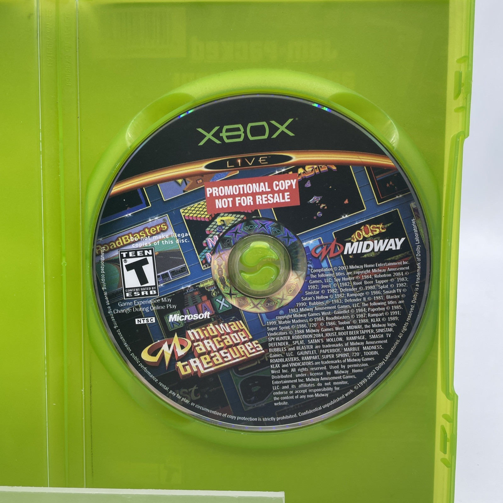 Midway Arcade Treasures -Not For Resale (Microsoft Xbox, 2003) – Tasted
