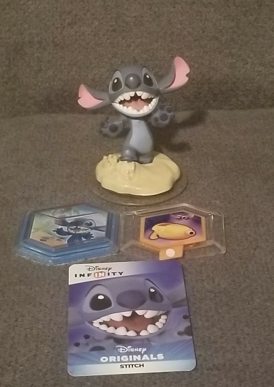 🎮📀DISNEY INFINITY Tropical Rescue & Blaster Disc &STITCH Figure w/ Web Code Ca
