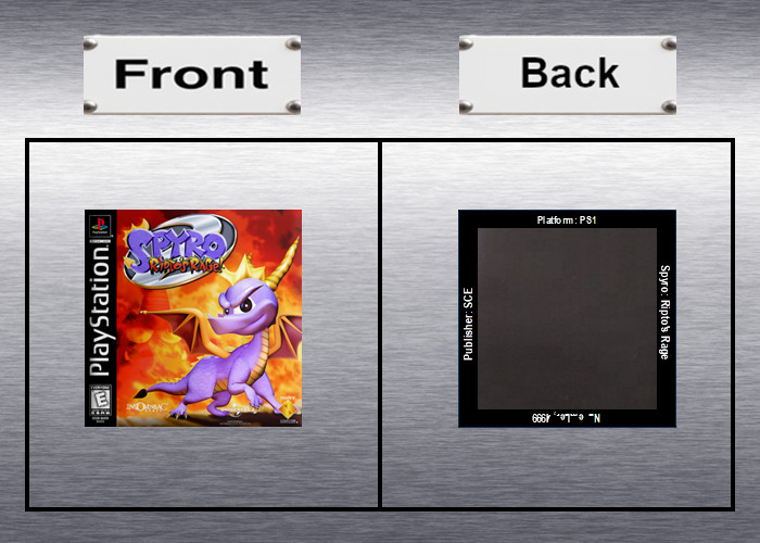 Spyro the Dragon 1, 2, 3 Video Game Box Art *PS1* High Quality Magnet / Set