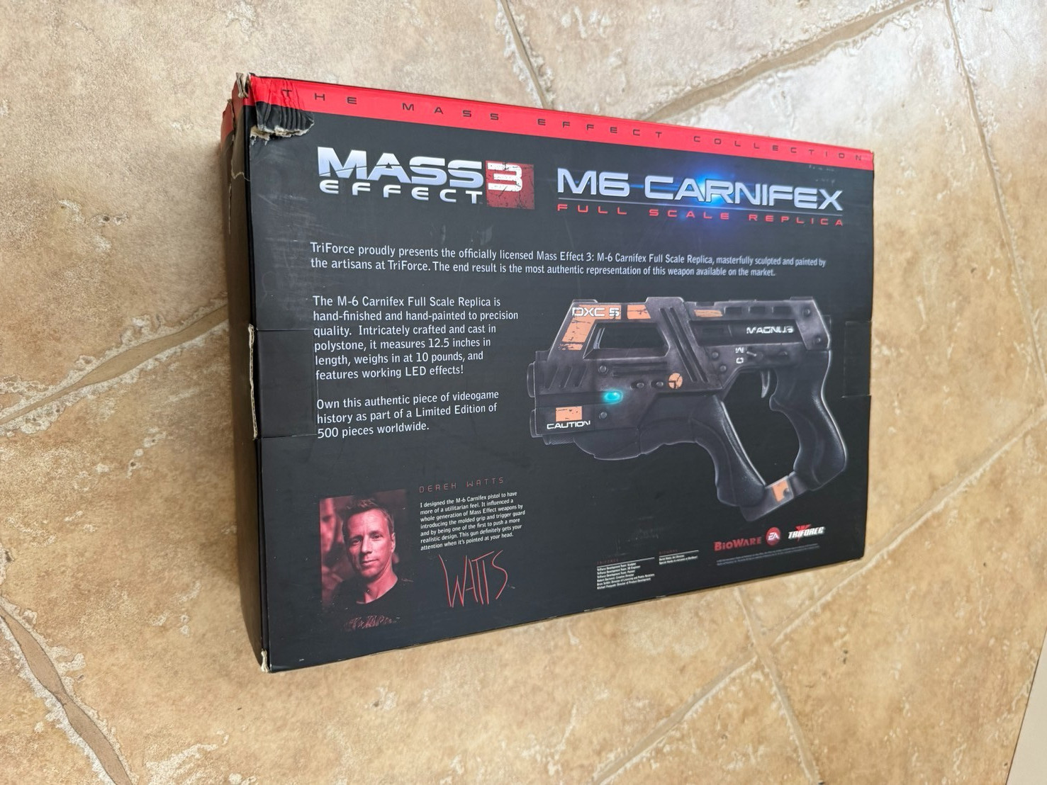 Mass Effect M6 Magnus Carnifex Replica Project Triforce 1:1 READ DESCRIPTION