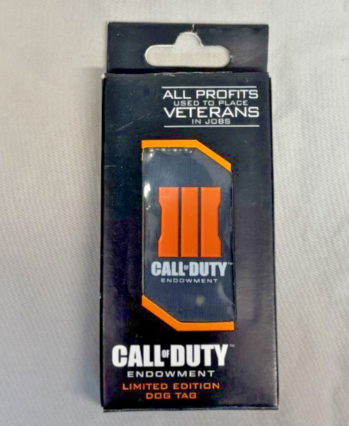 NEW CALL of DUTY: Black Ops 3 Endowment Limited Edition Dog Tag COD III Necklace