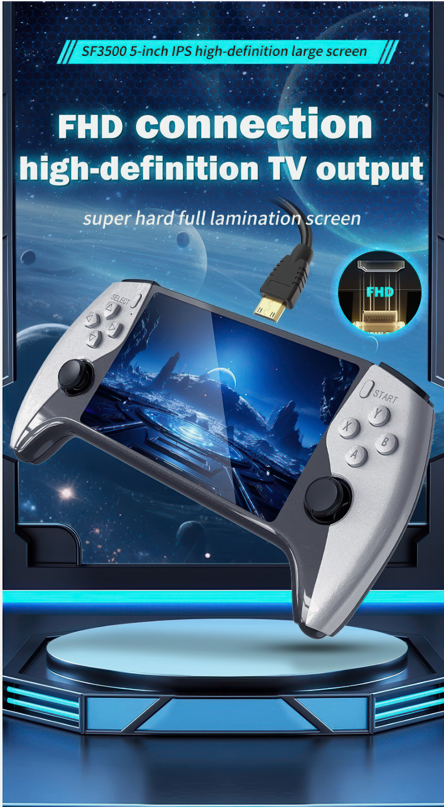 SF3500 Handheld Game Console 5″ Inch IPS Screen 22959 Video Games 🔥🐲🔥