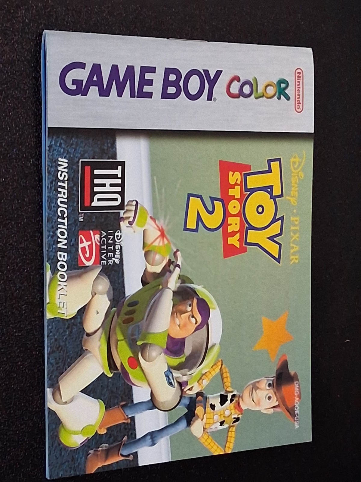 Mint Toy Story 2 – GameBoy Color – CIB w/ Poster – Complete In Box Manual Game