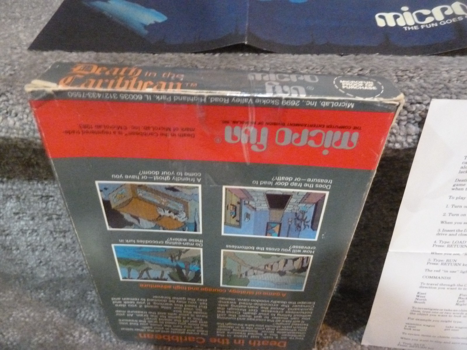 1983 Death in the Caribbean Commodore 64 Disk Complete RARE vintage game