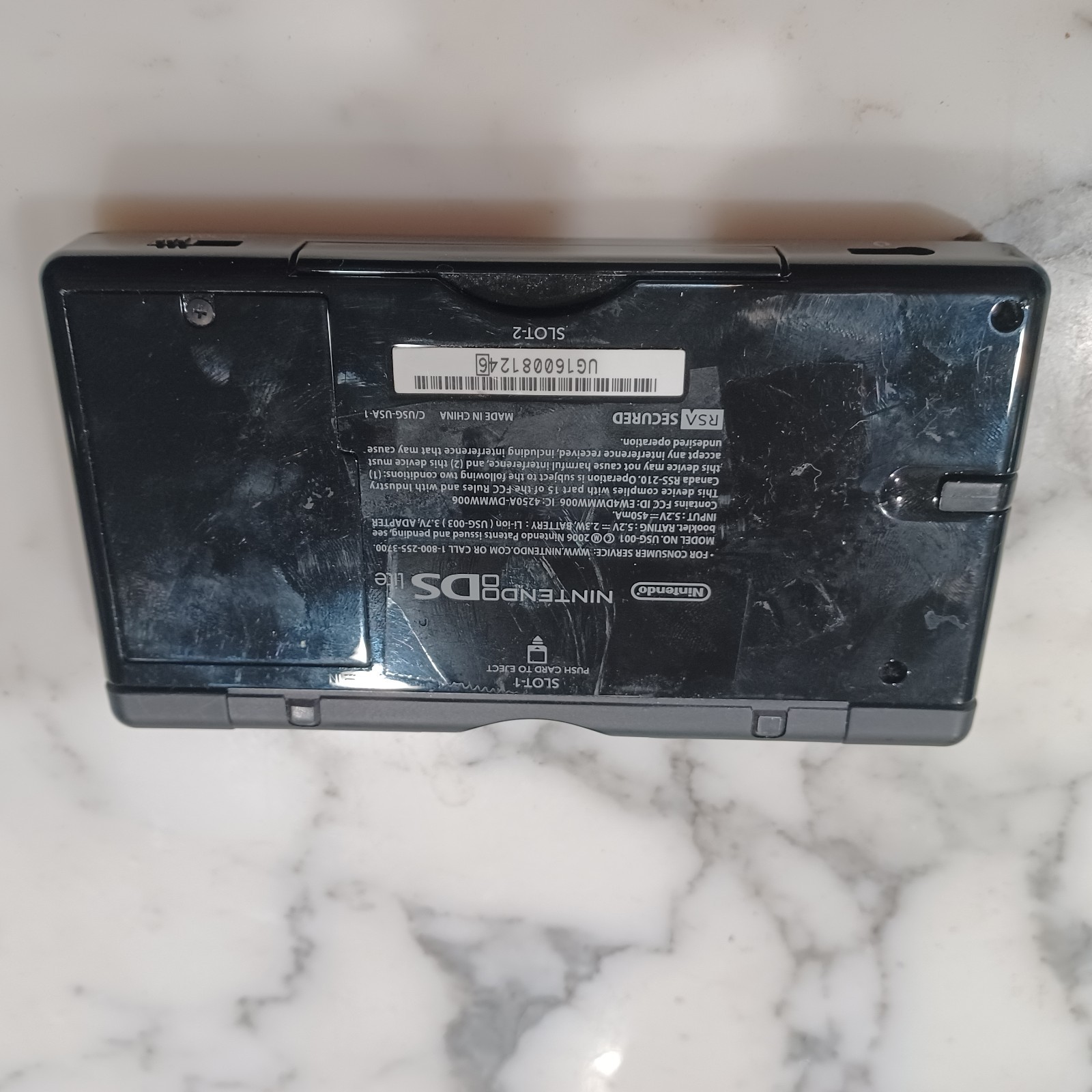 Vintage Find | Nintendo DS Lite Onyx Black with 2 stylus and Charger & Game