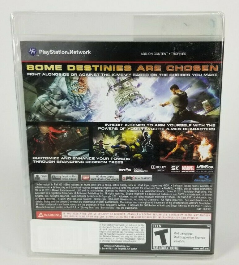X-Men Destiny PS3 New