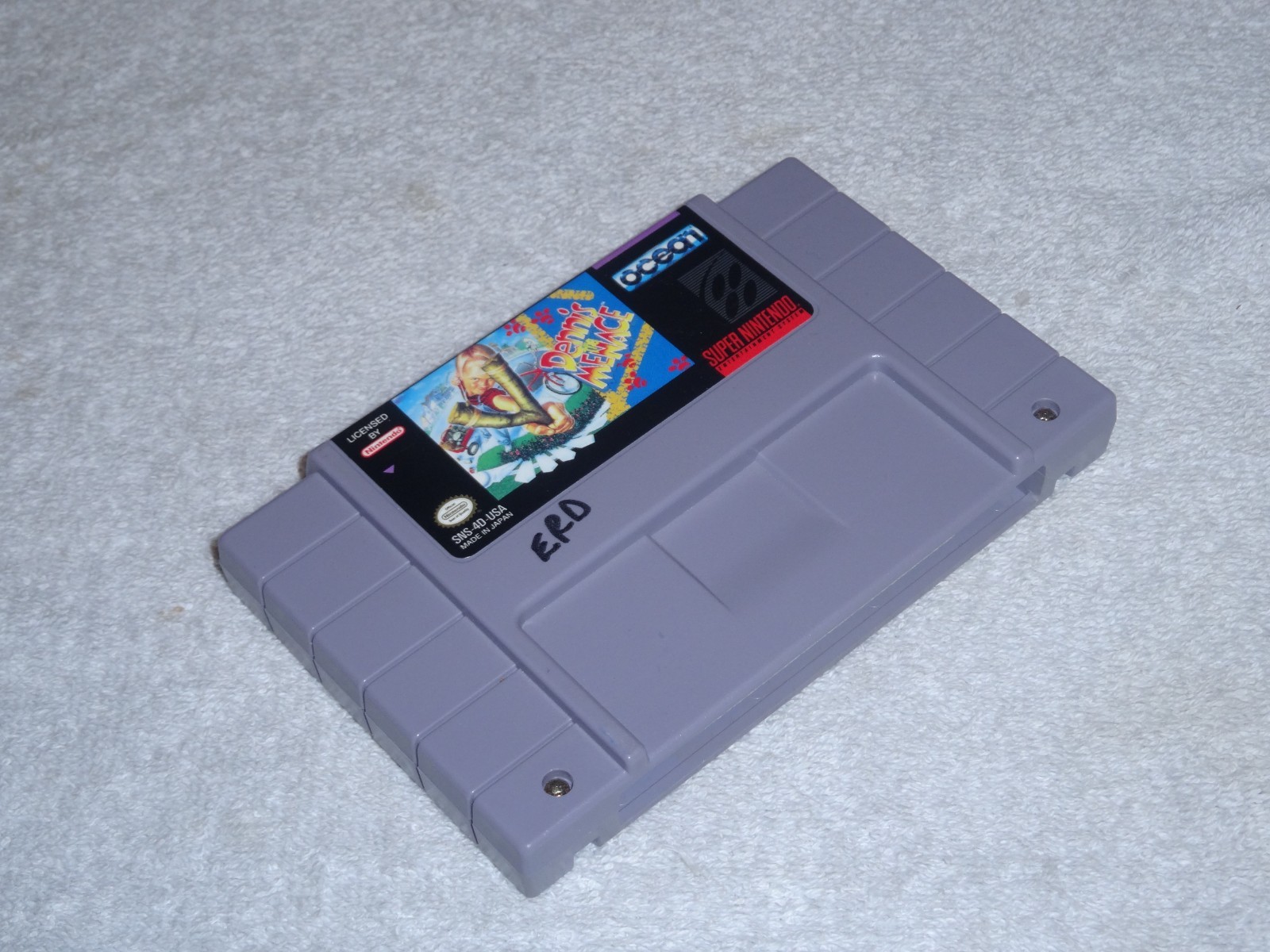 Dennis The Menace Super Nintendo Entertainment System 1993 SNES GAME! CARTRIDGE!