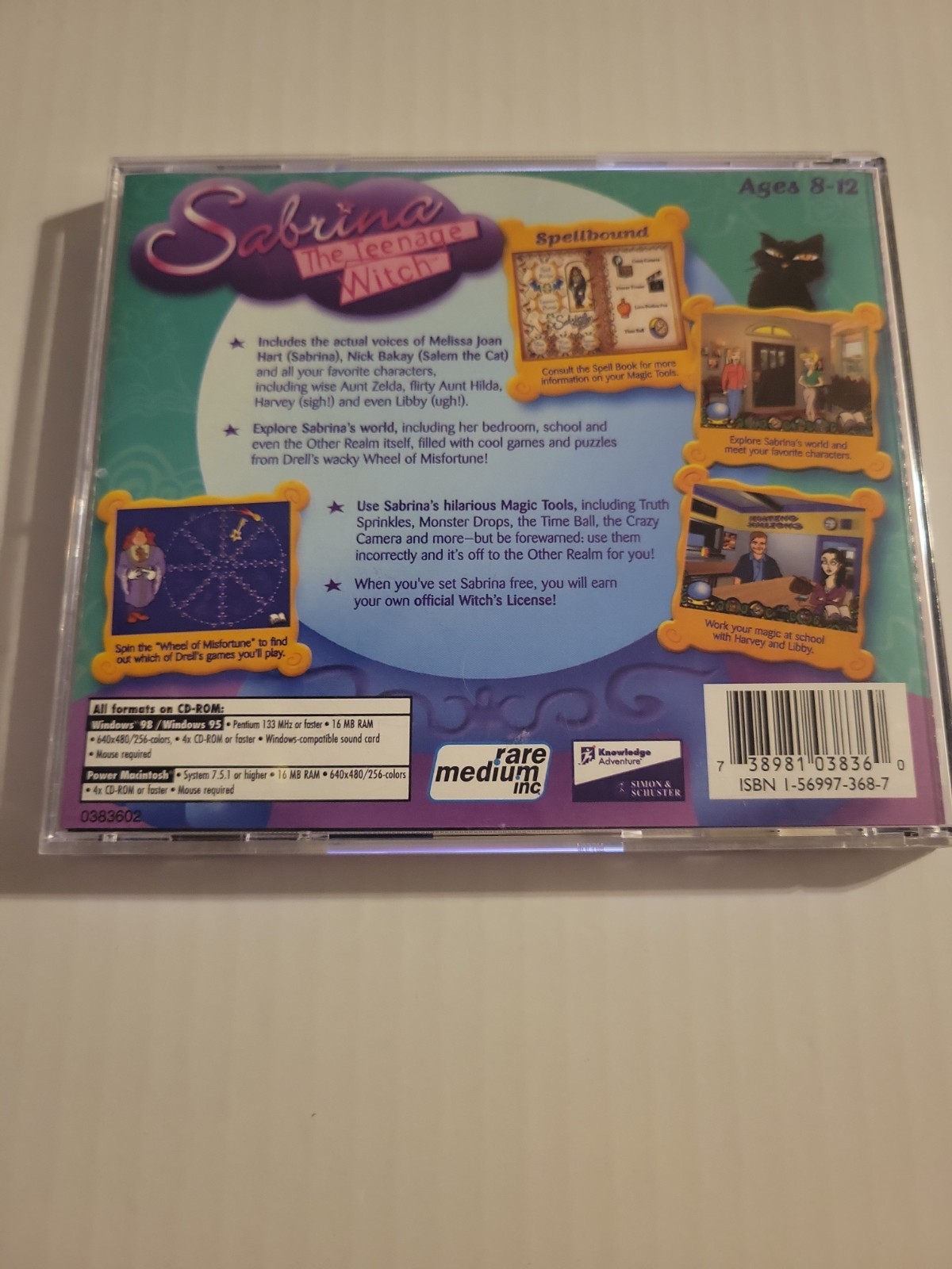 Sabrina The Teenage Witch Win 98/95 CD-ROM Video Game