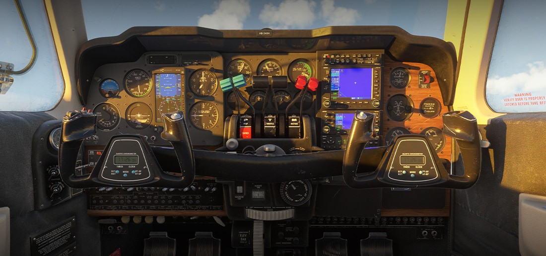 Beechcraft Baron 55 | Pro Metal-Core Flight Controls | Honeycomb Bravo Throttle