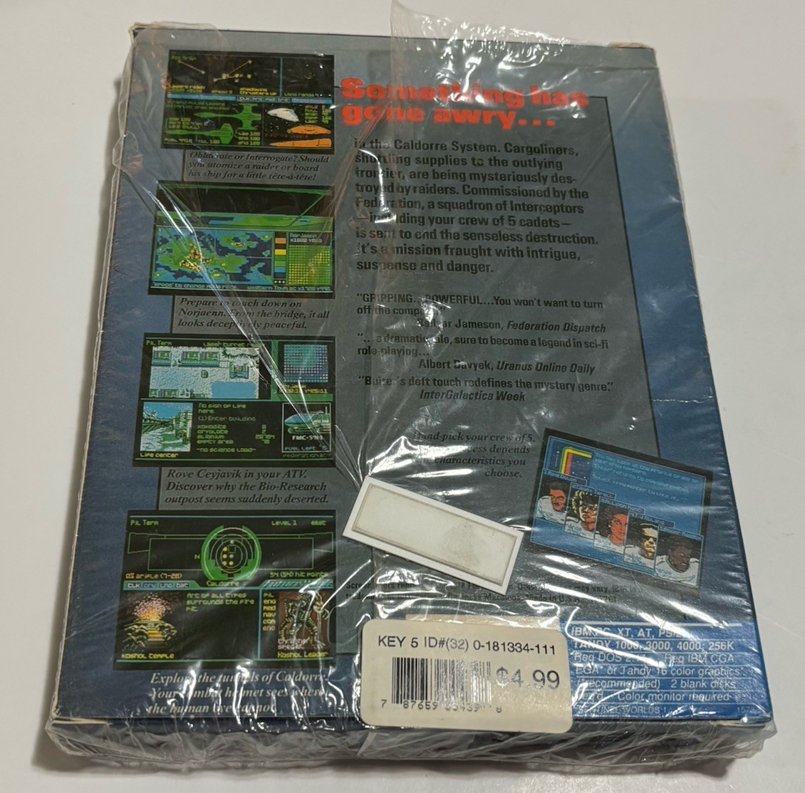 Sentinel Worlds I: Future Magic – Vintage 1988 IBM PC 3.5″ Game – BOX ONLY