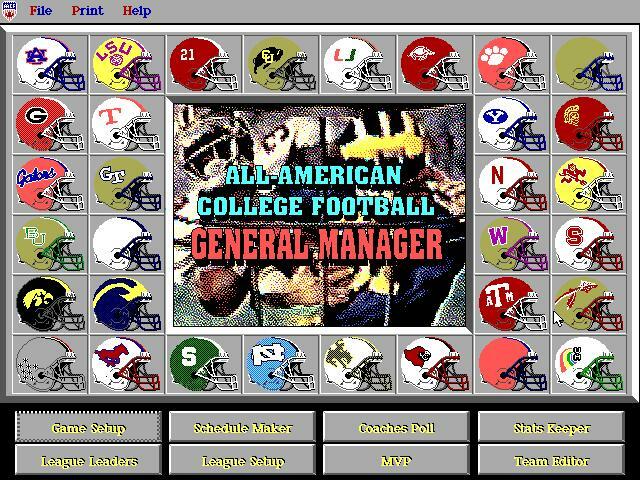 ALL-AMERICAN COLLEGE FOOTBALL 1995 PC +1Clk Windows 11 10 8 7 Vista XP Install