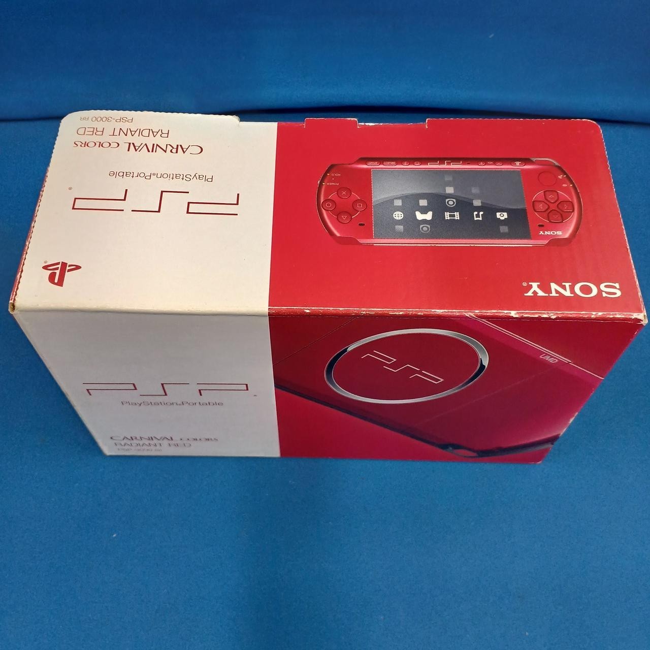 Sony PSP 3000 Radiant Red RR Box Manual Charger Tested Working Japan NTSC-J