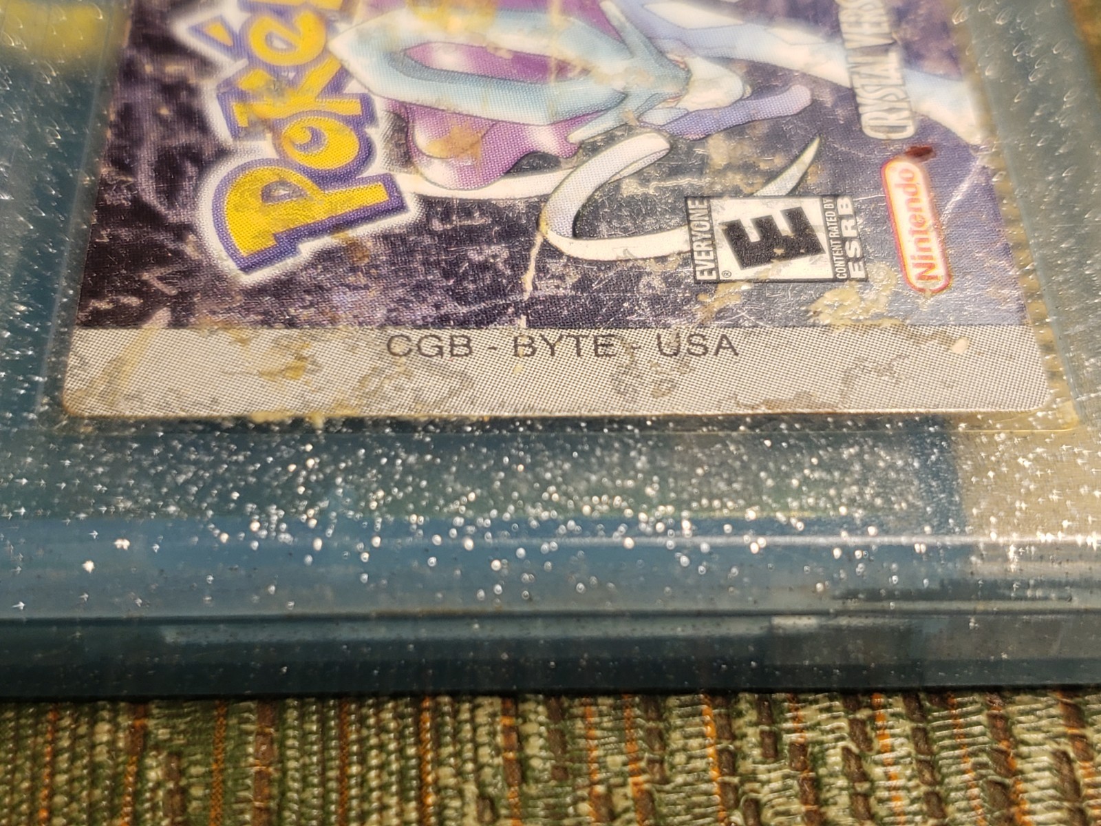 Pokemon: Crystal Version Game Boy Color 2001 AS-IS For Parts/REPAIR CGB-BYTE-USA