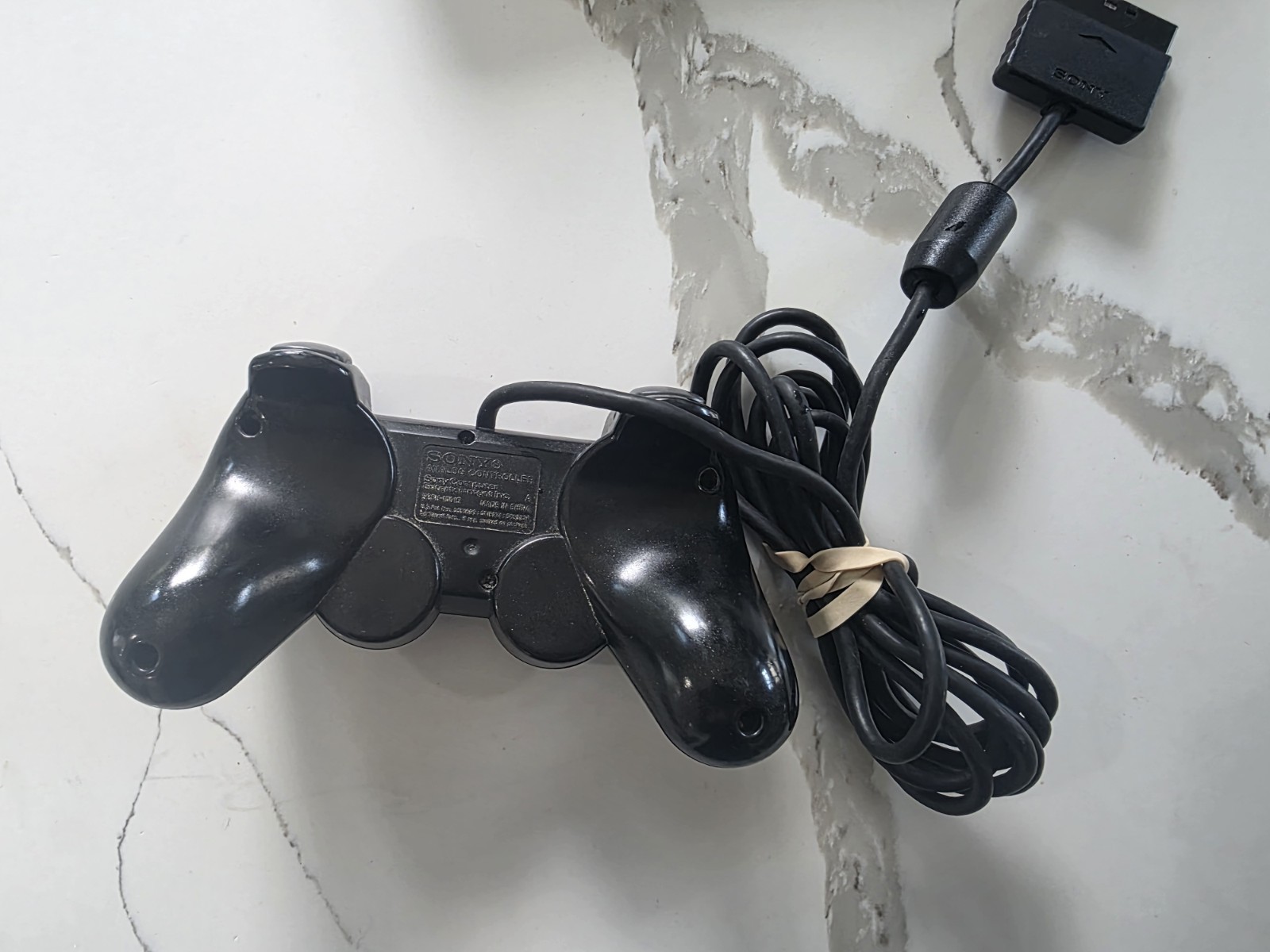 Sony PS2 BLACK Wired Controller OEM DualShock PlayStation 2 AUTHENTIC