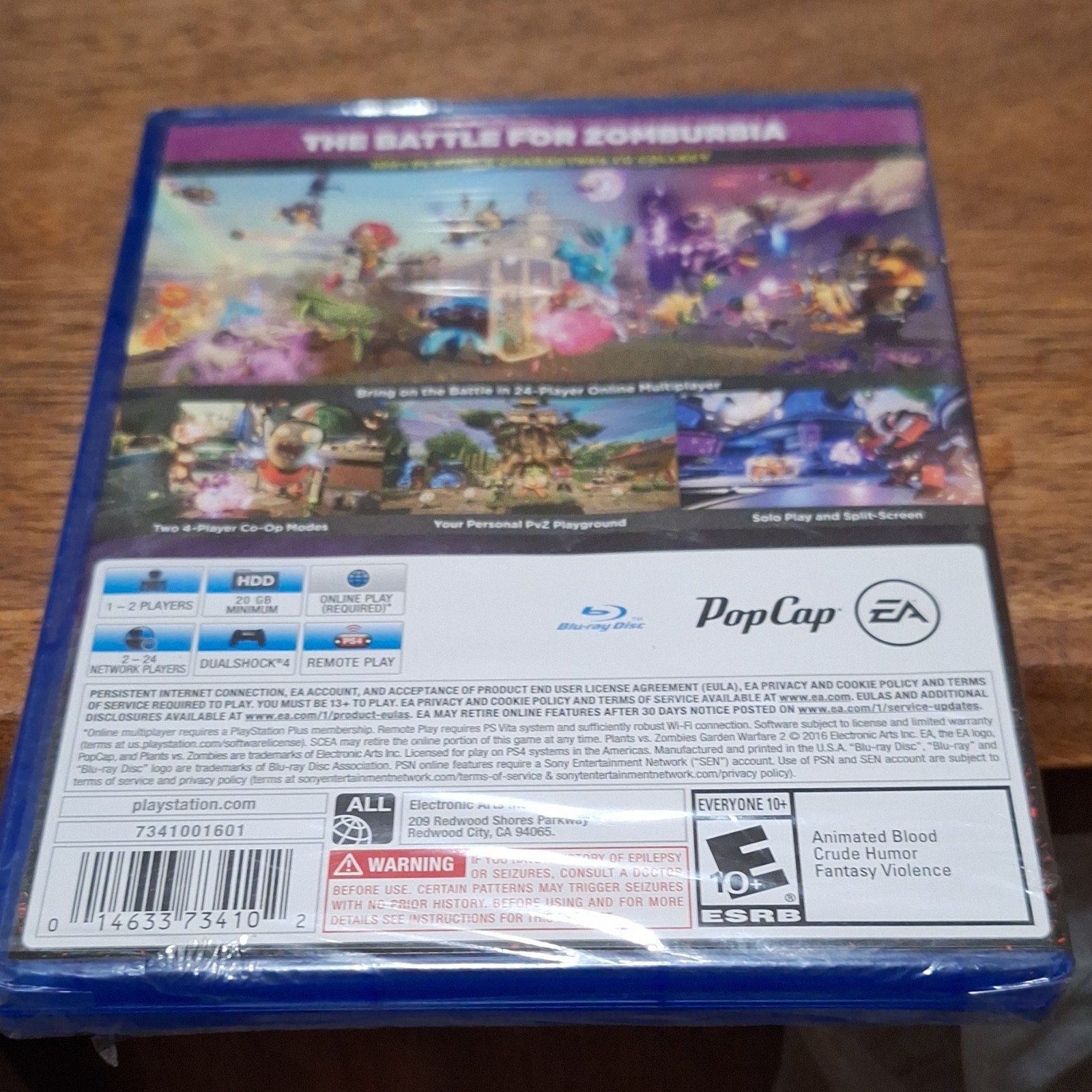 PopCap EA Plants vs. Zombies GW2 PS4 Multiplayer Online Shooter NTSC-U/C