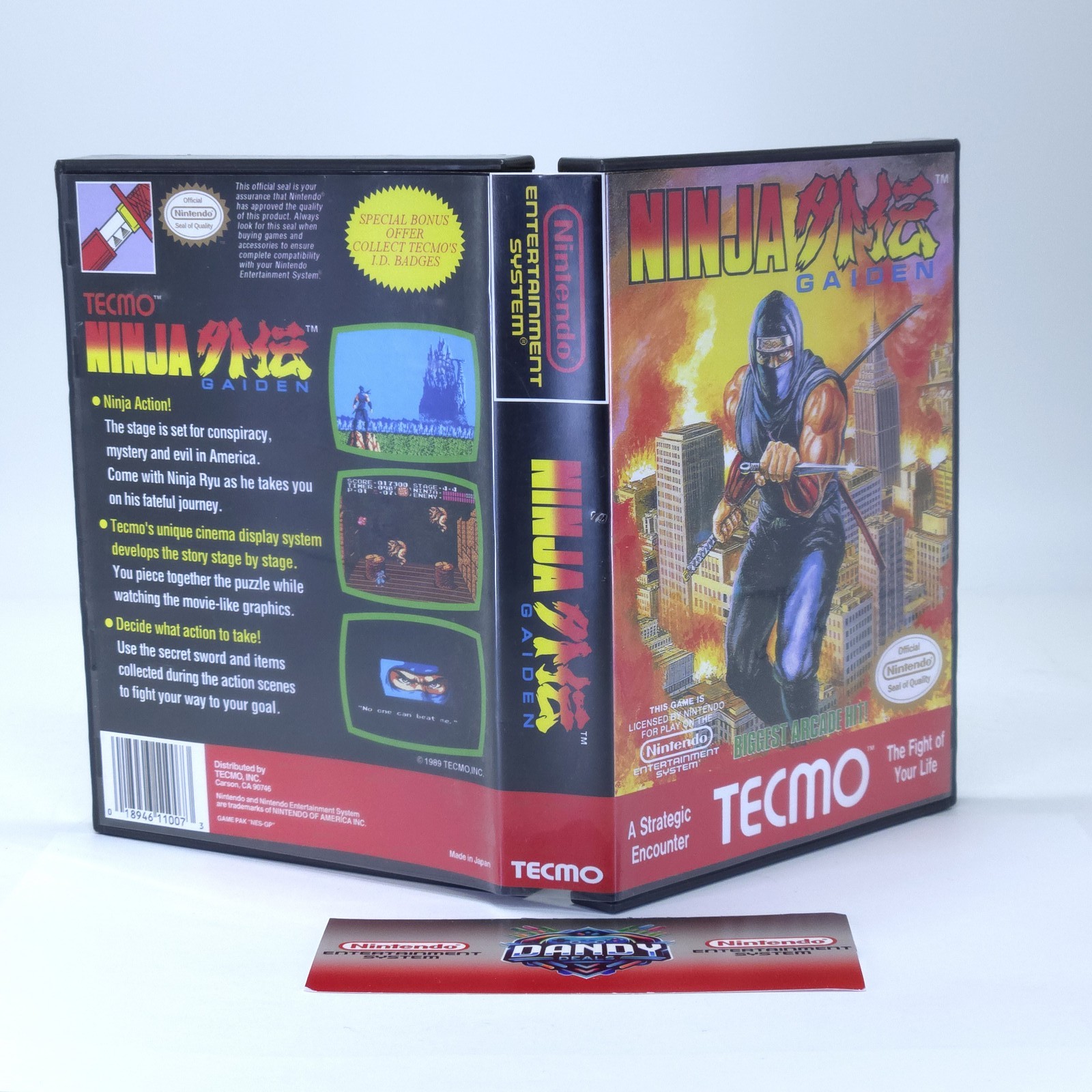 Ninja Gaiden W/ Replacement Case – Tested – NES