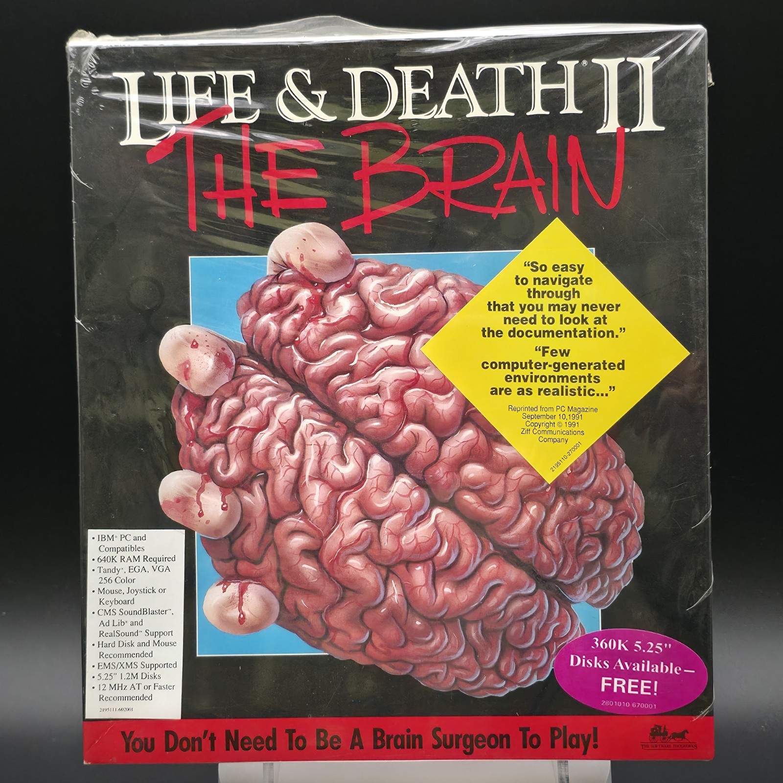 Life & Death II: The Brain, 1990, Big Box, New & Sealed