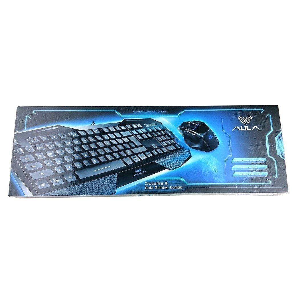Beastron Backlit Gaming Keyboard and Mouse Combo with Adjustable DPI for Gamers
