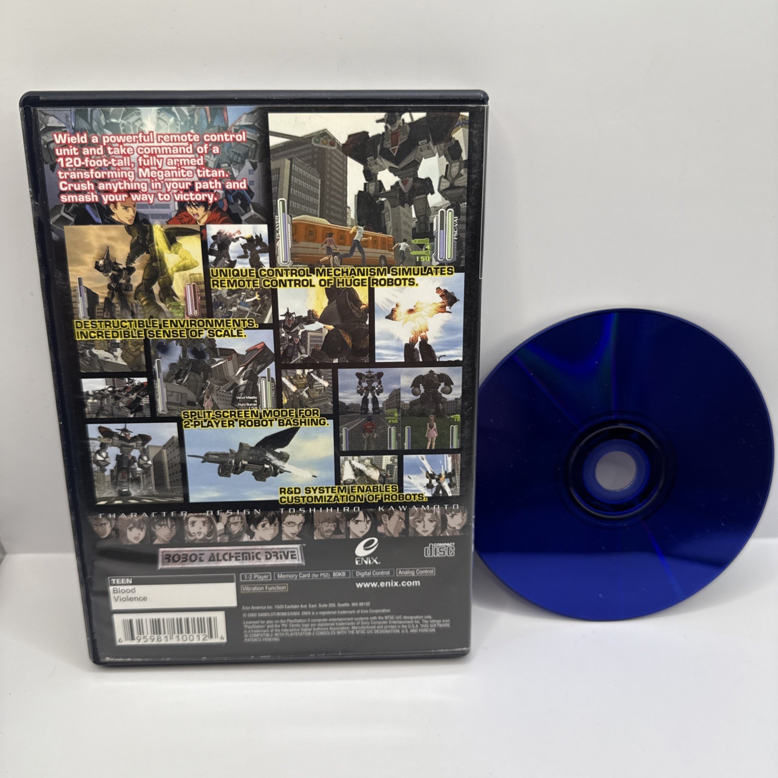 RAD: Robot Alchemic Drive (PS2 PlayStation 2) Game & Case, No Manual – TESTED