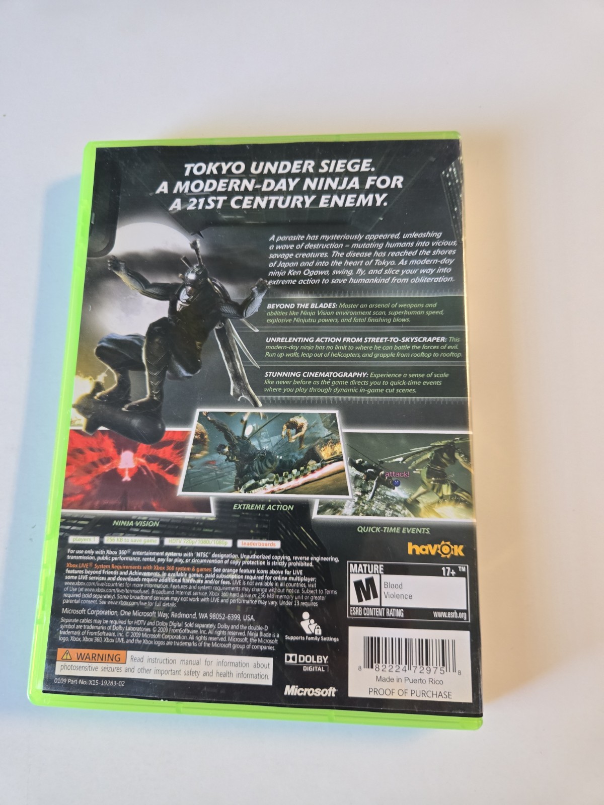 Ninja Blade (Microsoft Xbox 360, 2009)