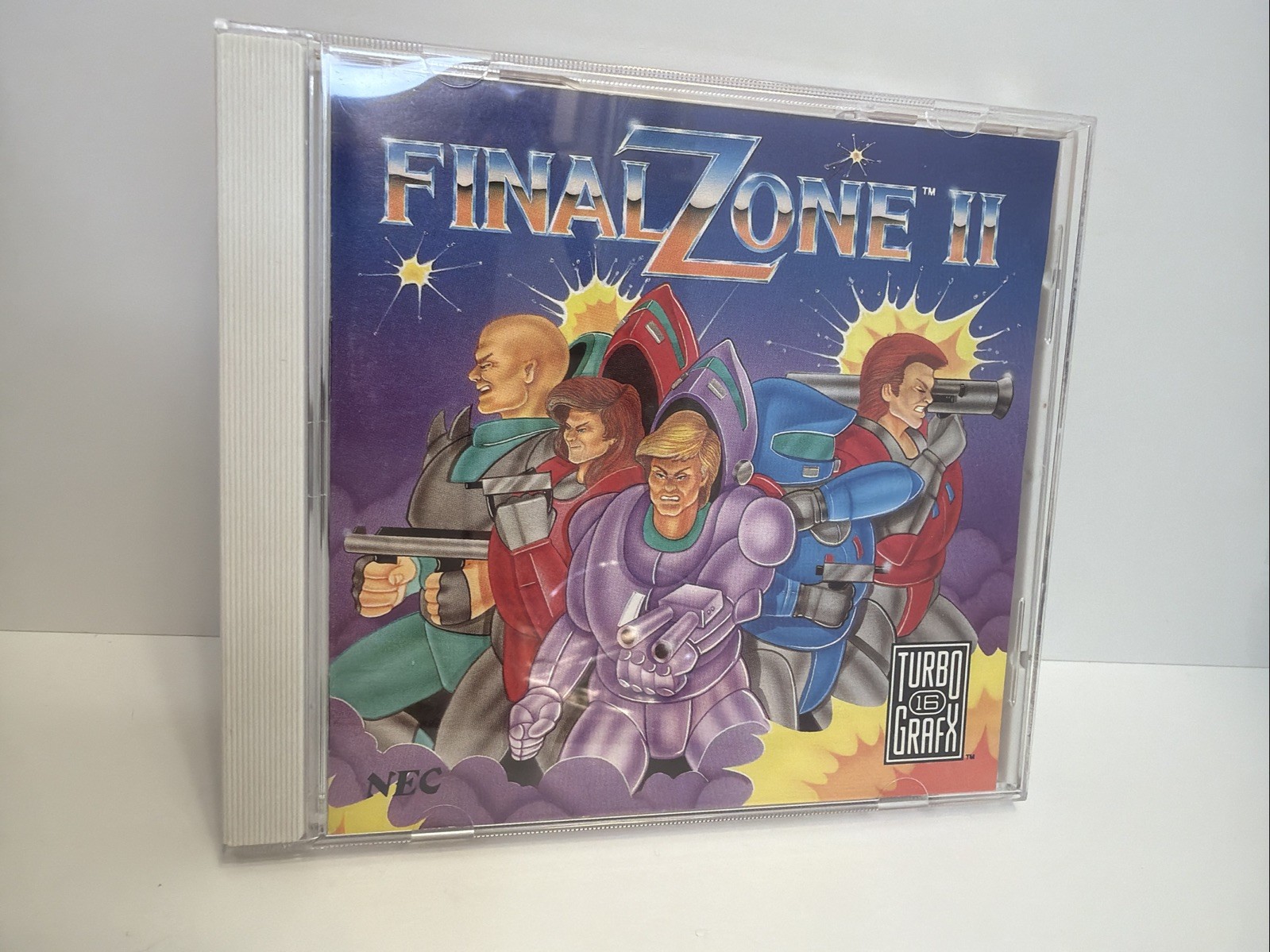Final Zone II TurboGrafx-16 CD PC Engine Tested Complete CIB
