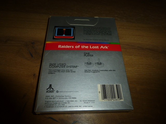 Raiders Of the Lost Ark – Atari 2600 NIB New In Box Indiana Jones