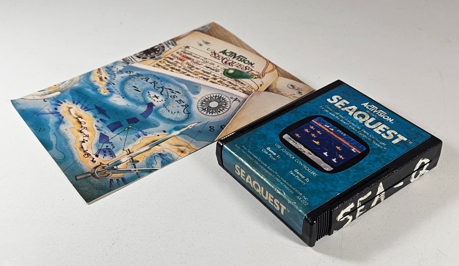 Atari 2600 Seaquest with Manual – 1983 Activision – Tested and Works
