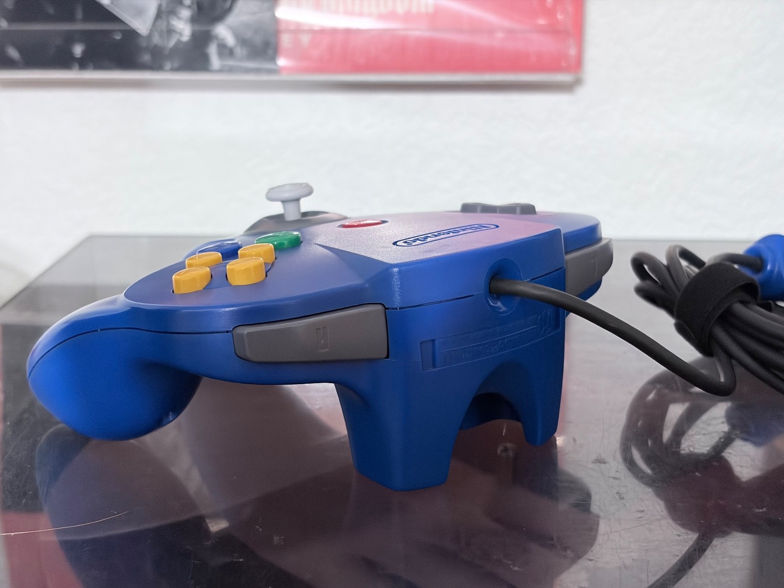 Official Nintendo 64 Blue Controller (New Hall Effect JoyStick)
