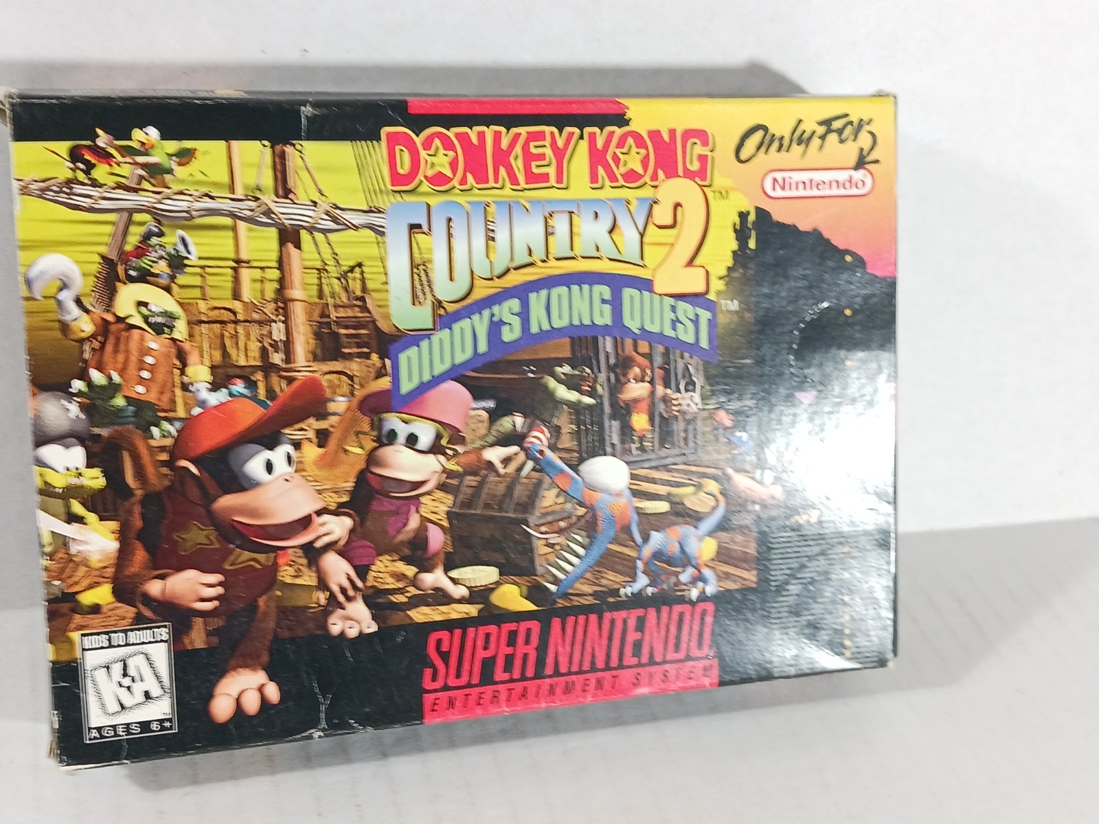Donkey Kong Country 2 SNES Complete Box Game Manual Super Nintendo Authentic