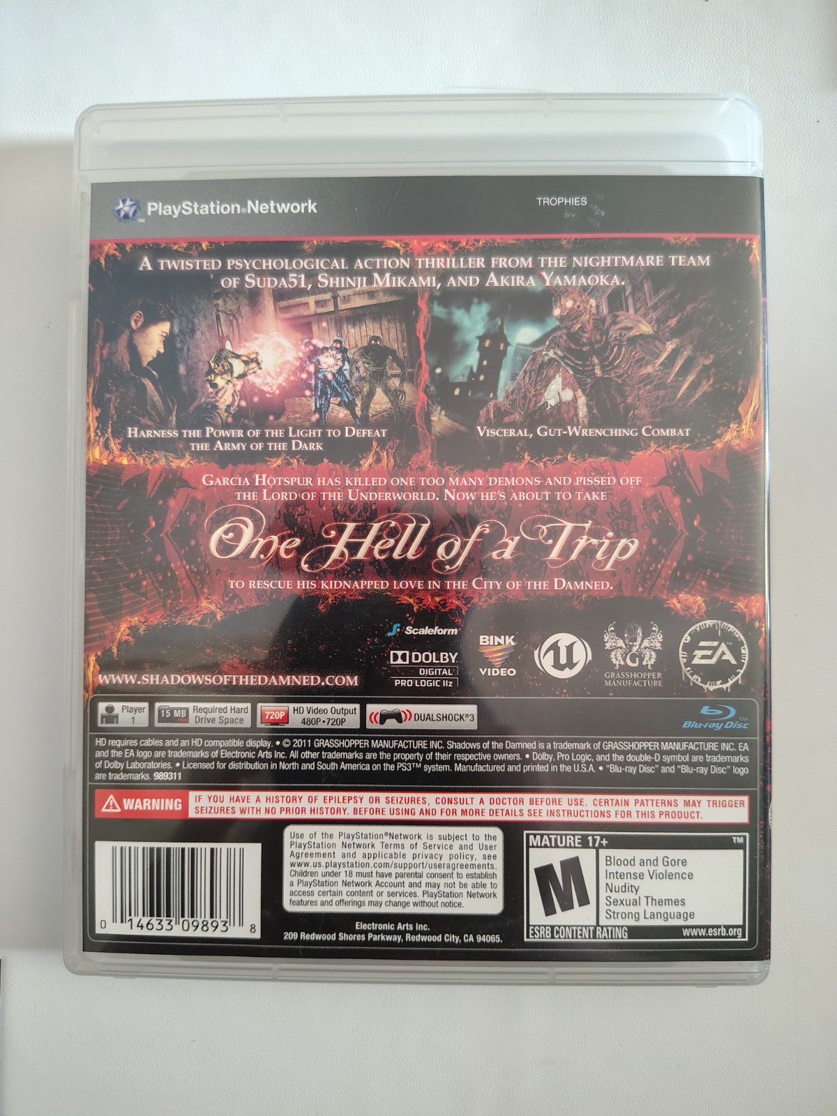 Shadows of the Damned (Sony PlayStation 3, 2011) CIB