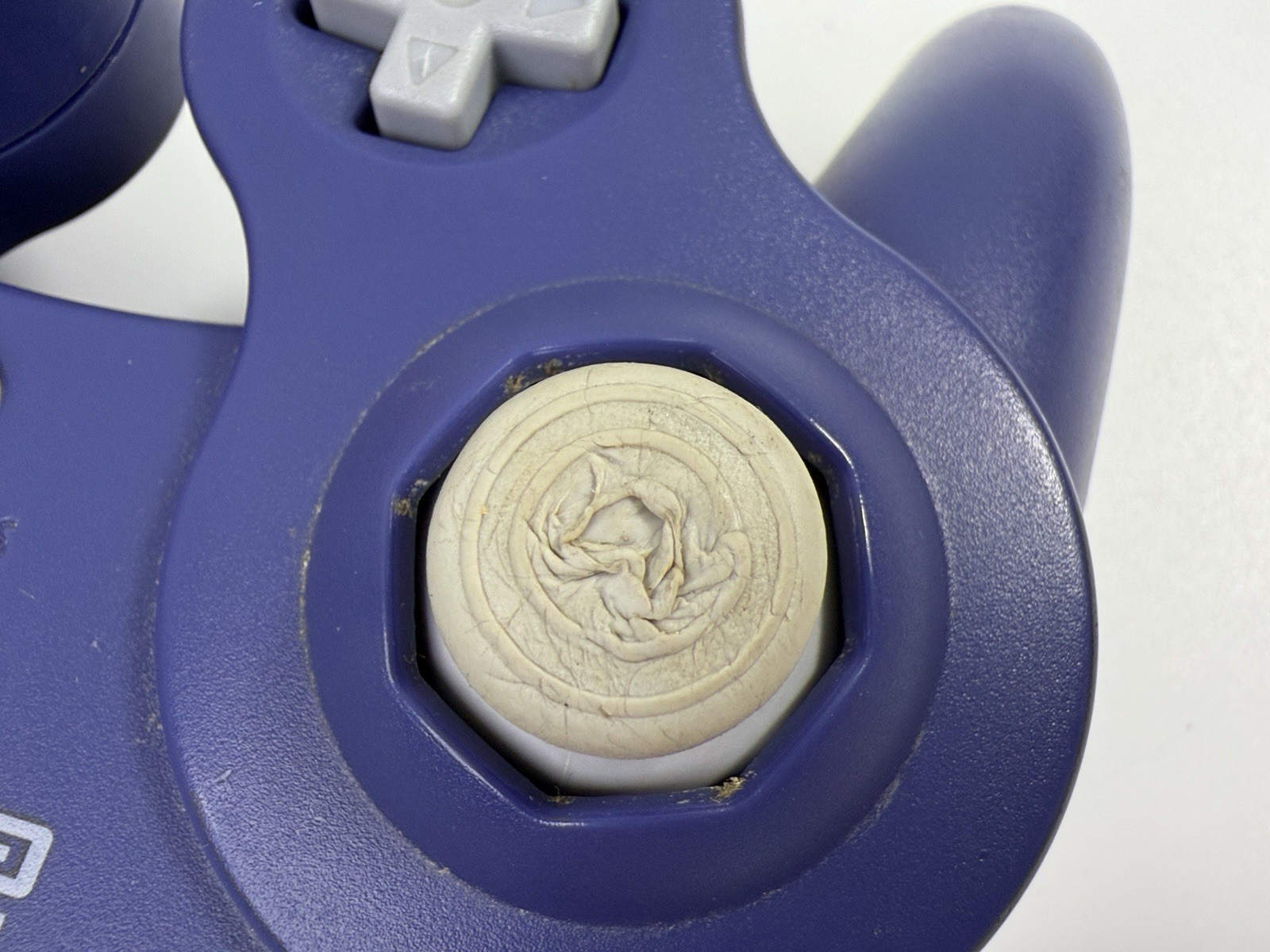 Official OEM Nintendo GameCube Controller Indigo Purple DOL-003 (Left Stick Rub)